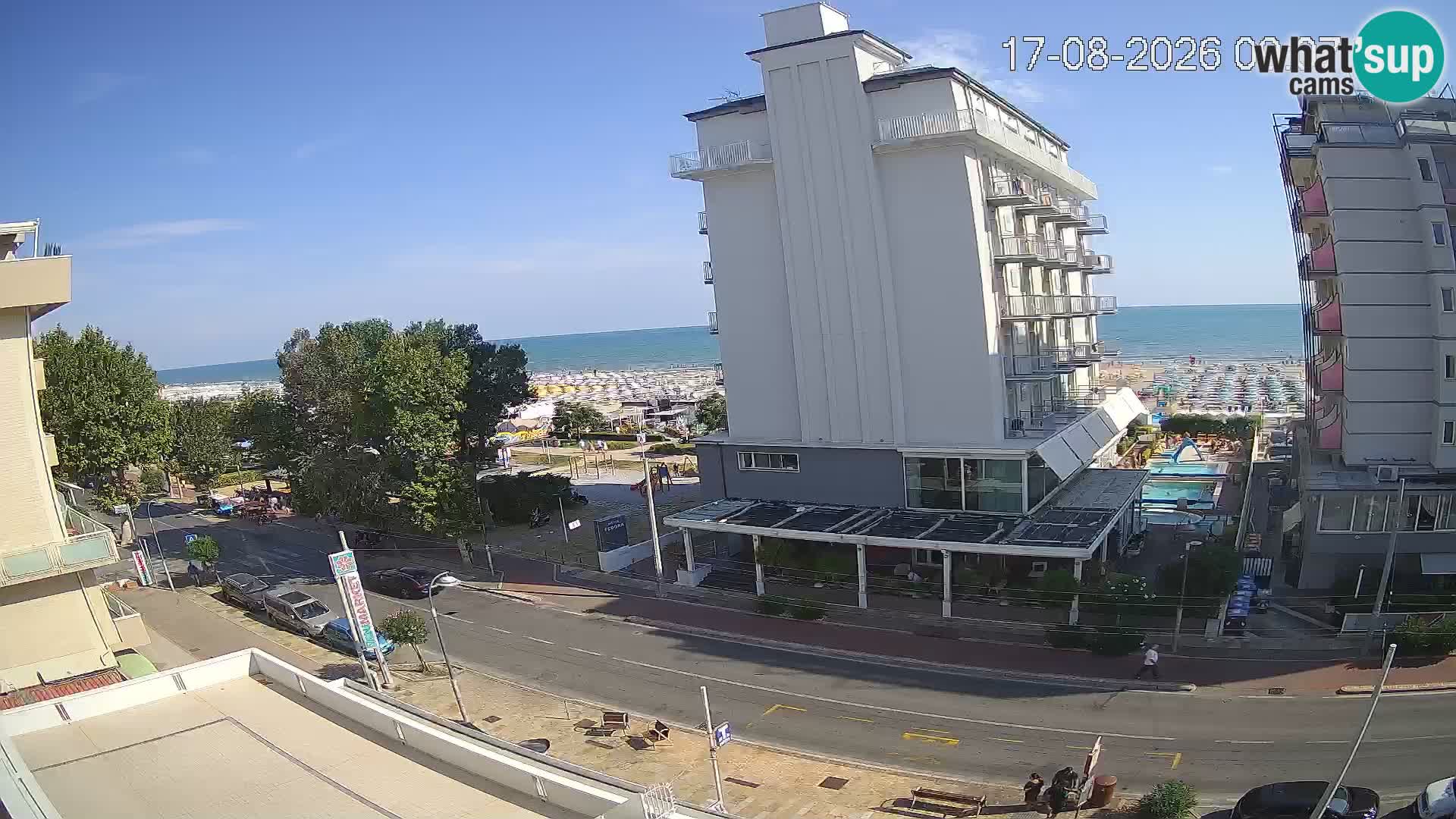 Riccione webcam spiaggia e giardini La Malfa – Bagni Oreste spiaggia 115