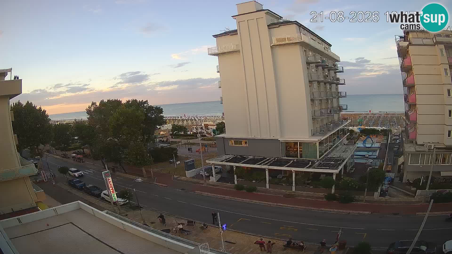 Riccione Webcam Strand und Gärten La Malfa – Bagni Oreste Strand 115