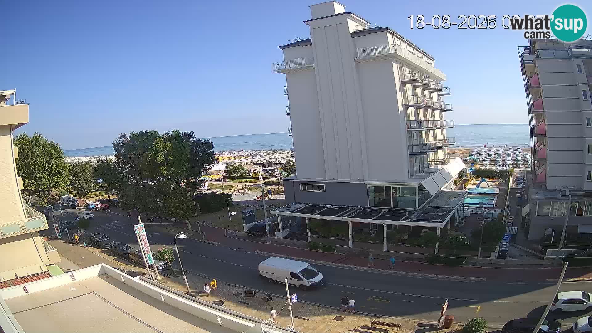 Riccione Webcam Strand und Gärten La Malfa – Bagni Oreste Strand 115