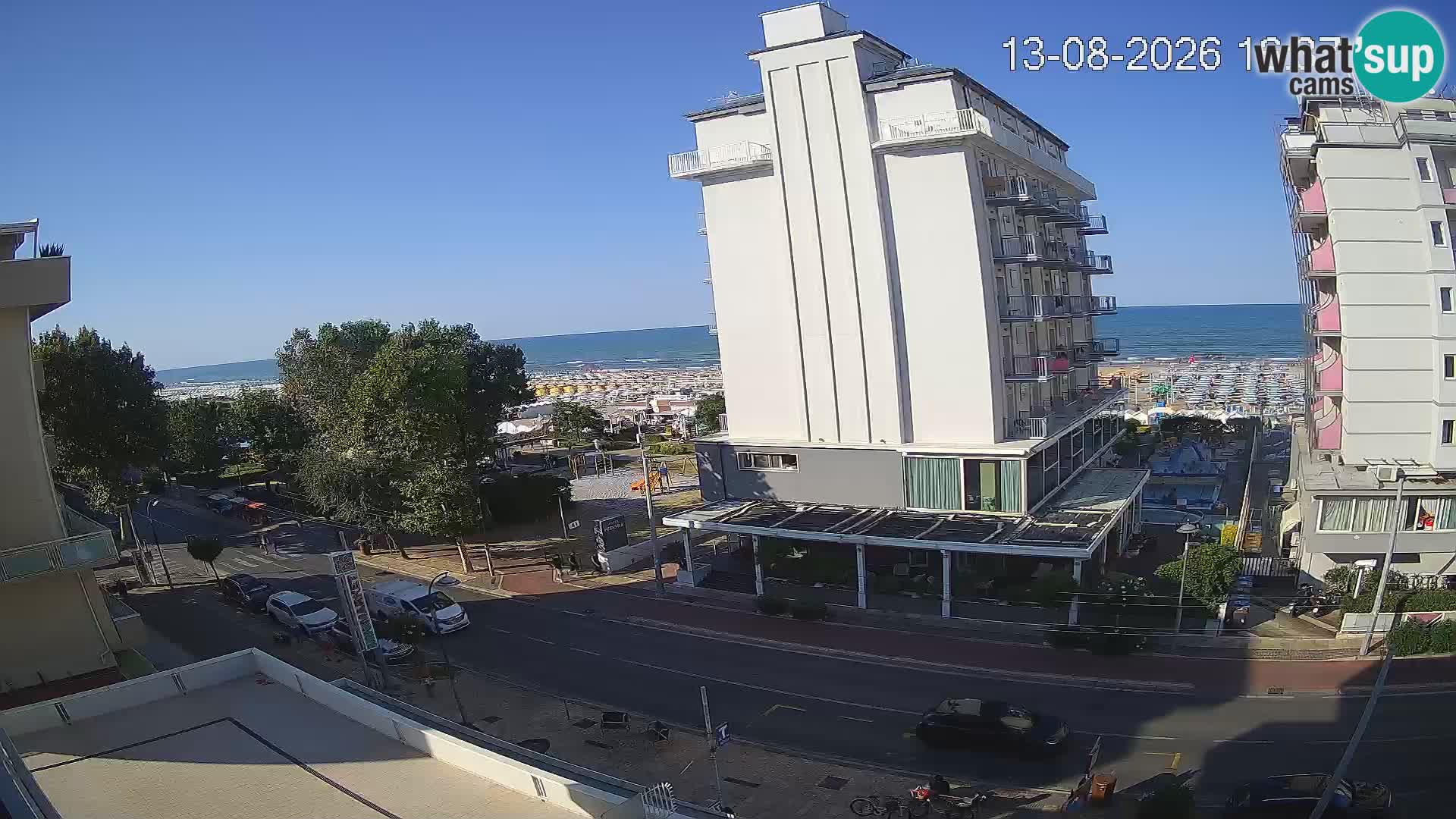 Riccione webcam spiaggia e giardini La Malfa – Bagni Oreste spiaggia 115