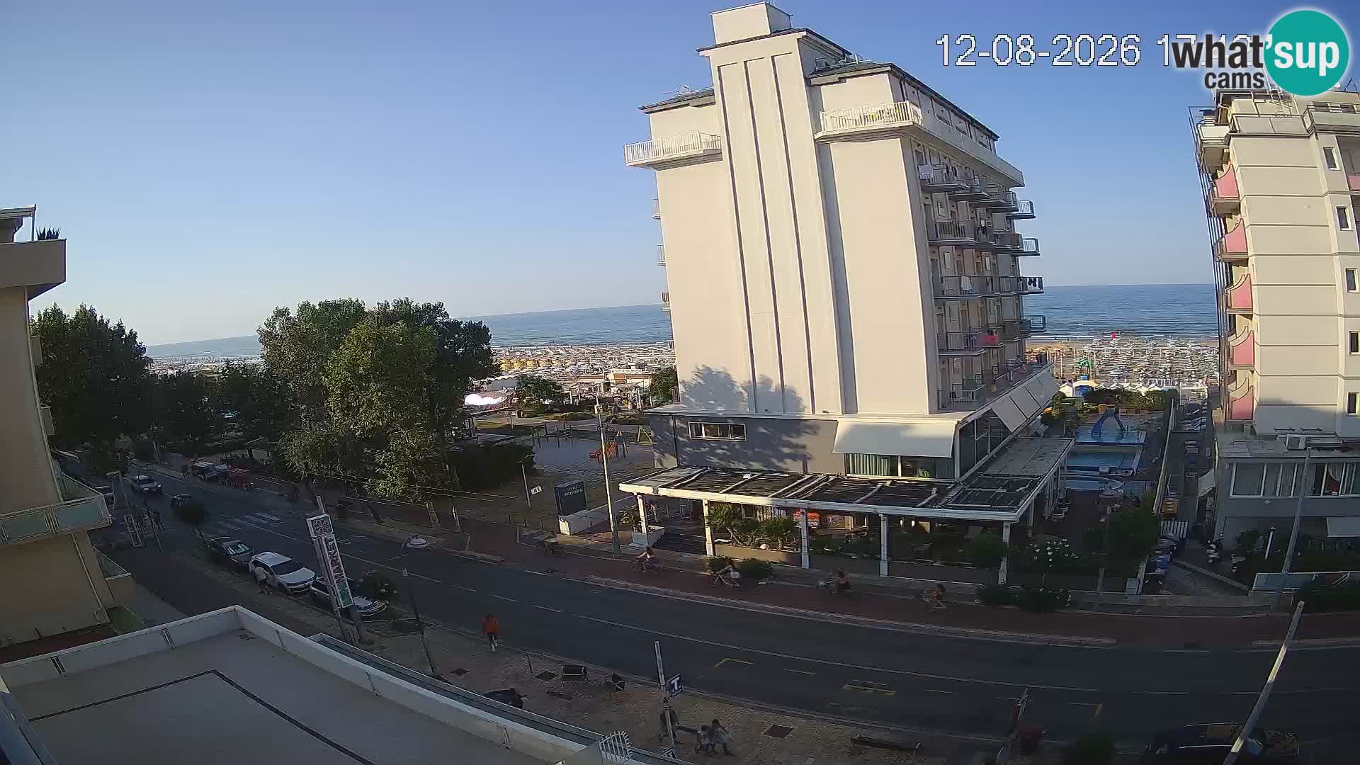 Riccione webcam spiaggia e giardini La Malfa – Bagni Oreste spiaggia 115