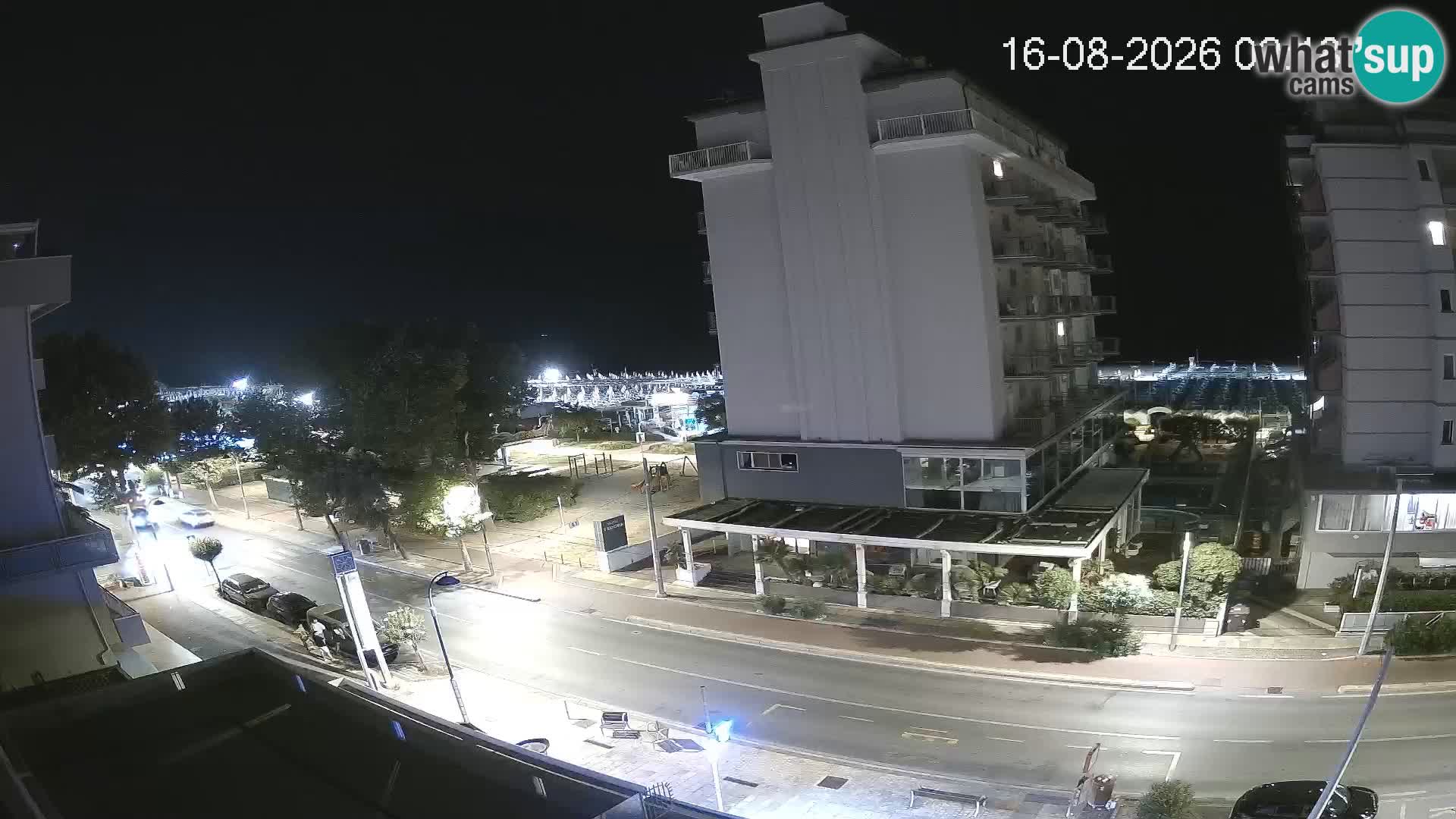 Riccione webcam plage et jardins La Malfa – Bagni Oreste plage 115