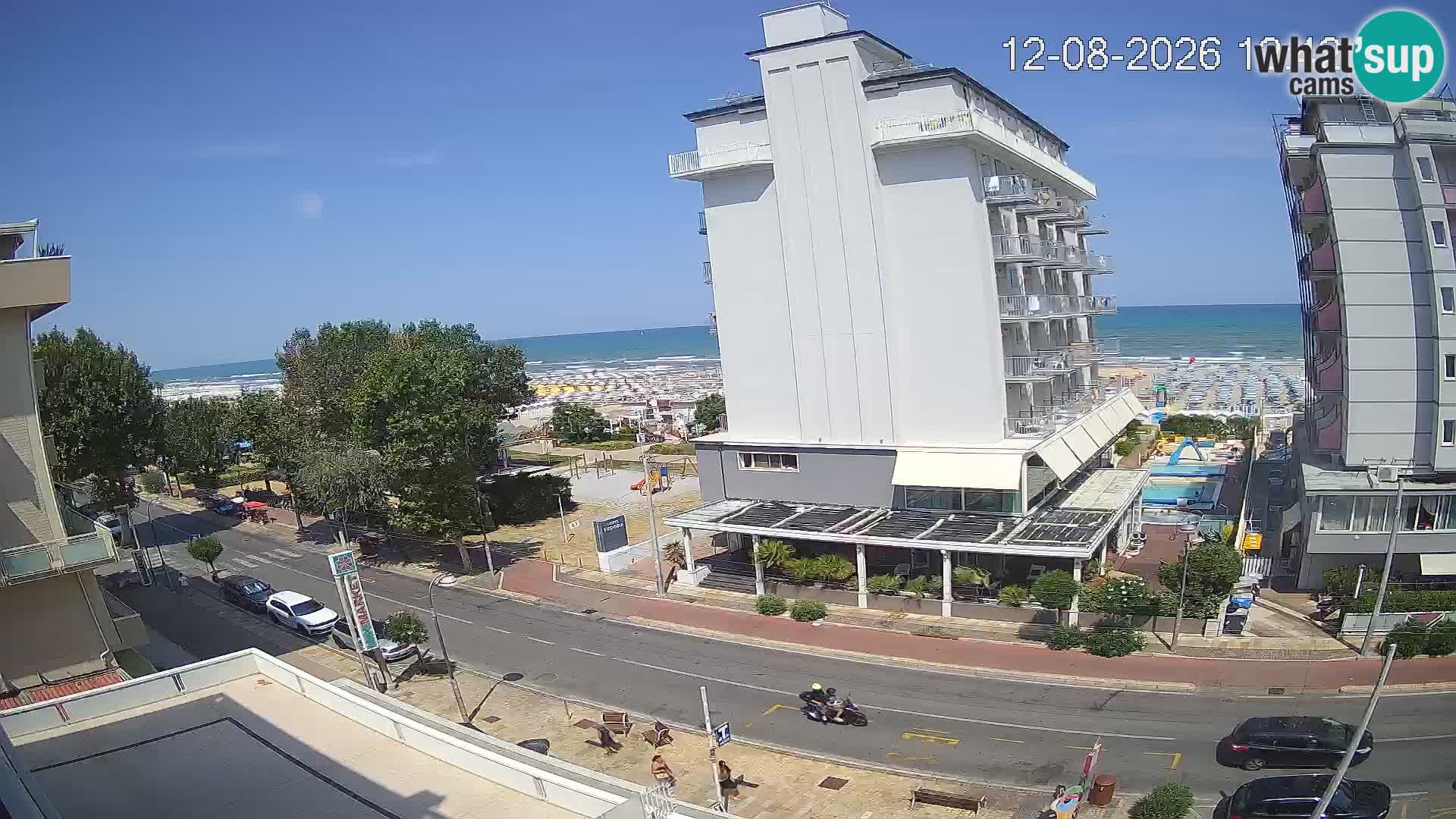 Riccione webcam spiaggia e giardini La Malfa – Bagni Oreste spiaggia 115