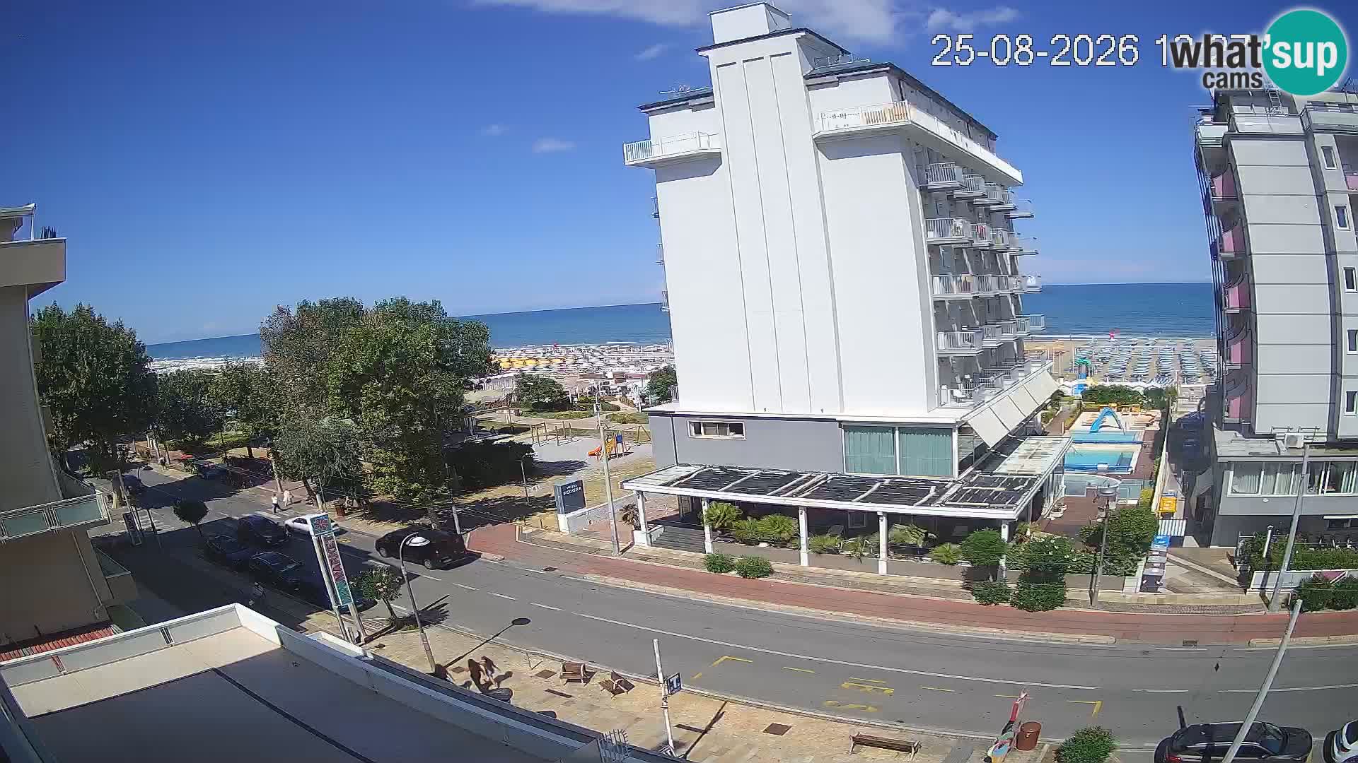 Riccione Webcam Strand und Gärten La Malfa – Bagni Oreste Strand 115