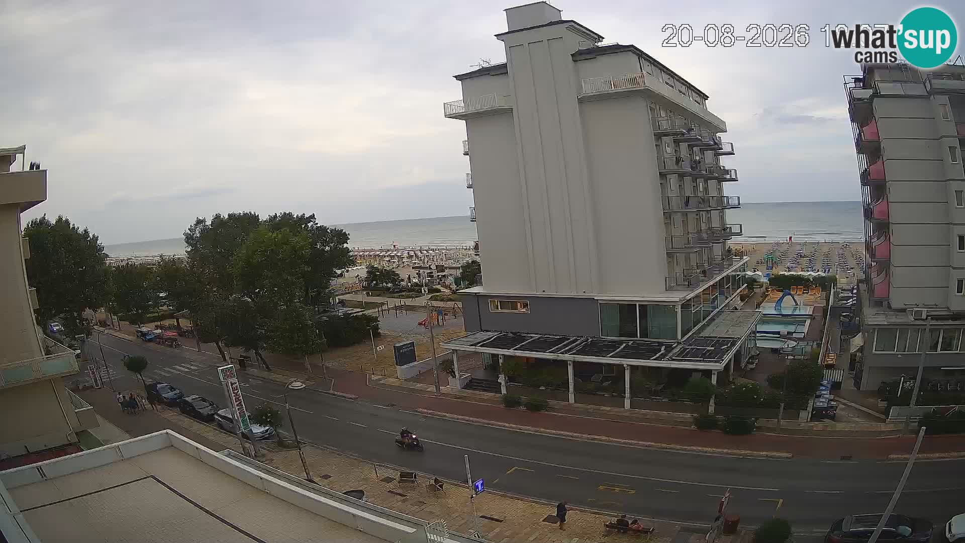 Riccione webcam plage et jardins La Malfa – Bagni Oreste plage 115