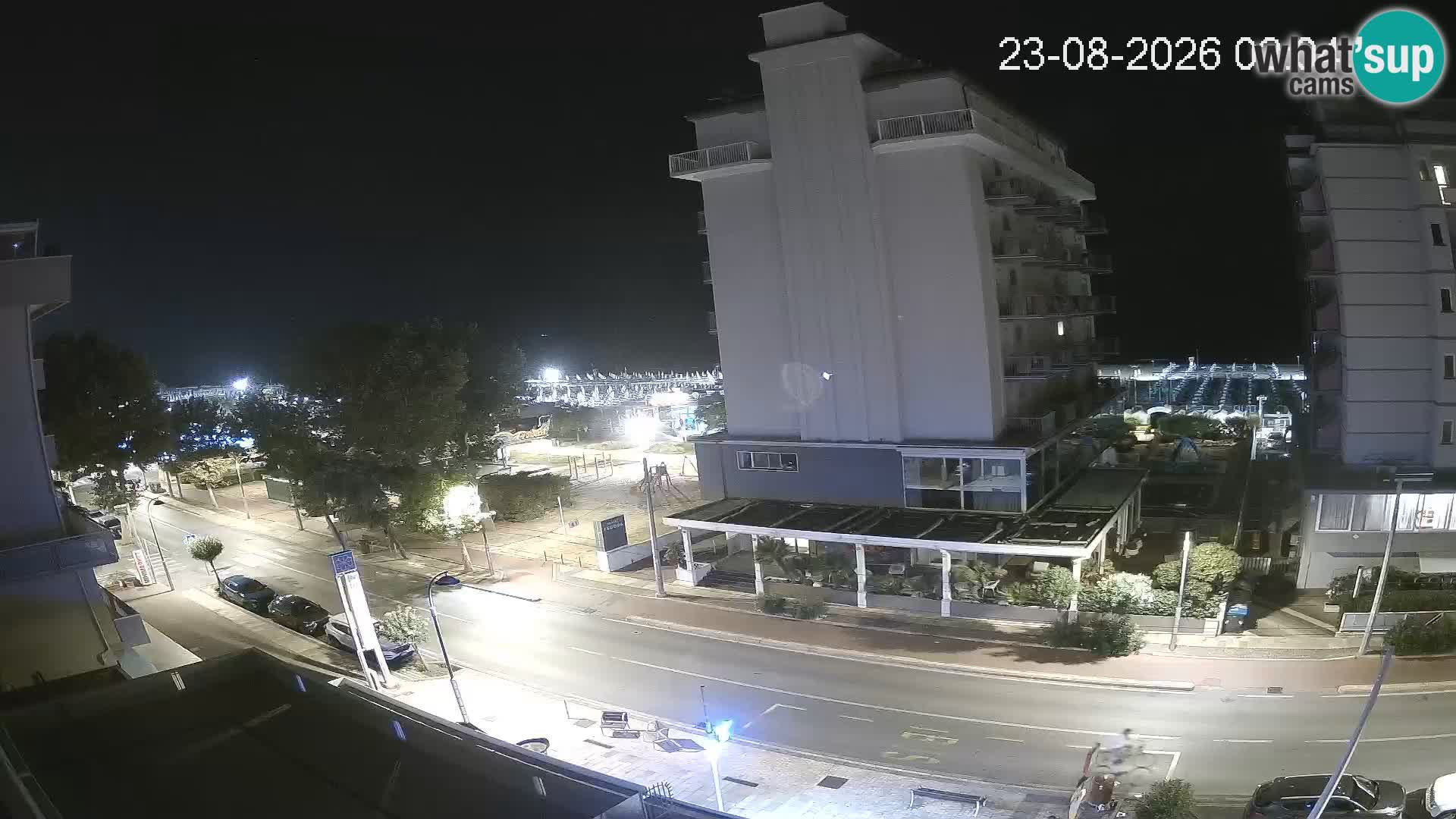 Riccione webcam plage et jardins La Malfa – Bagni Oreste plage 115