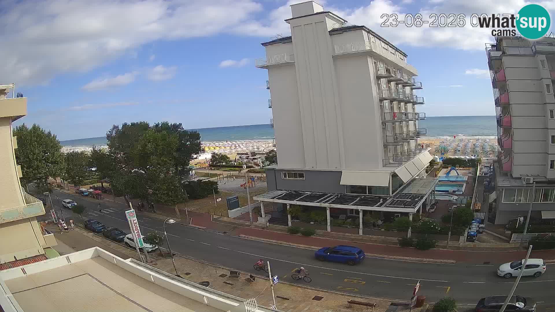 Riccione livecam beach and La Malfa gardens – Bagni Oreste spiaggia 115