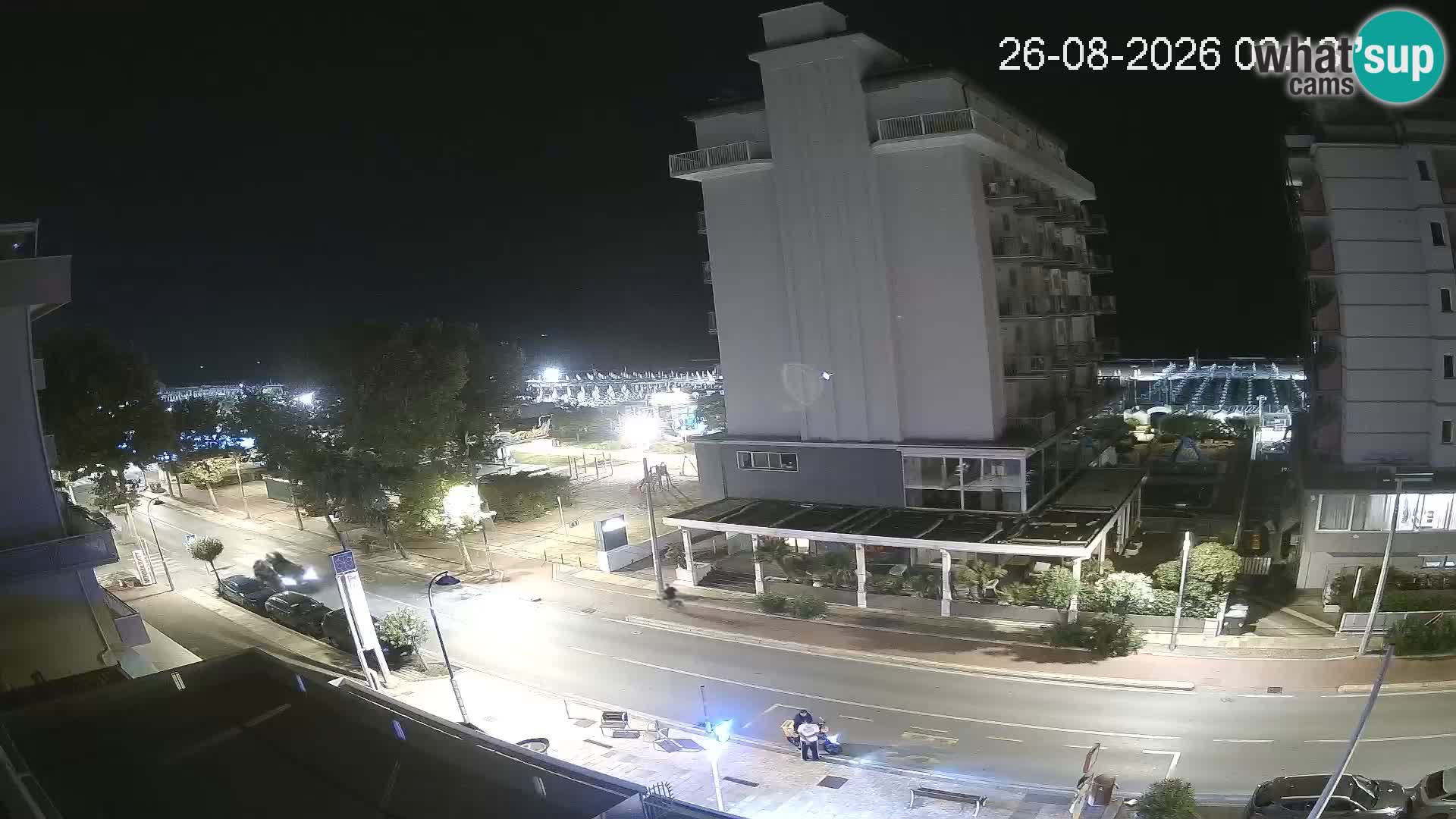 Plaža s spletno kamero Riccione in vrtovi La Malfa – plaža Bagni Oreste 115