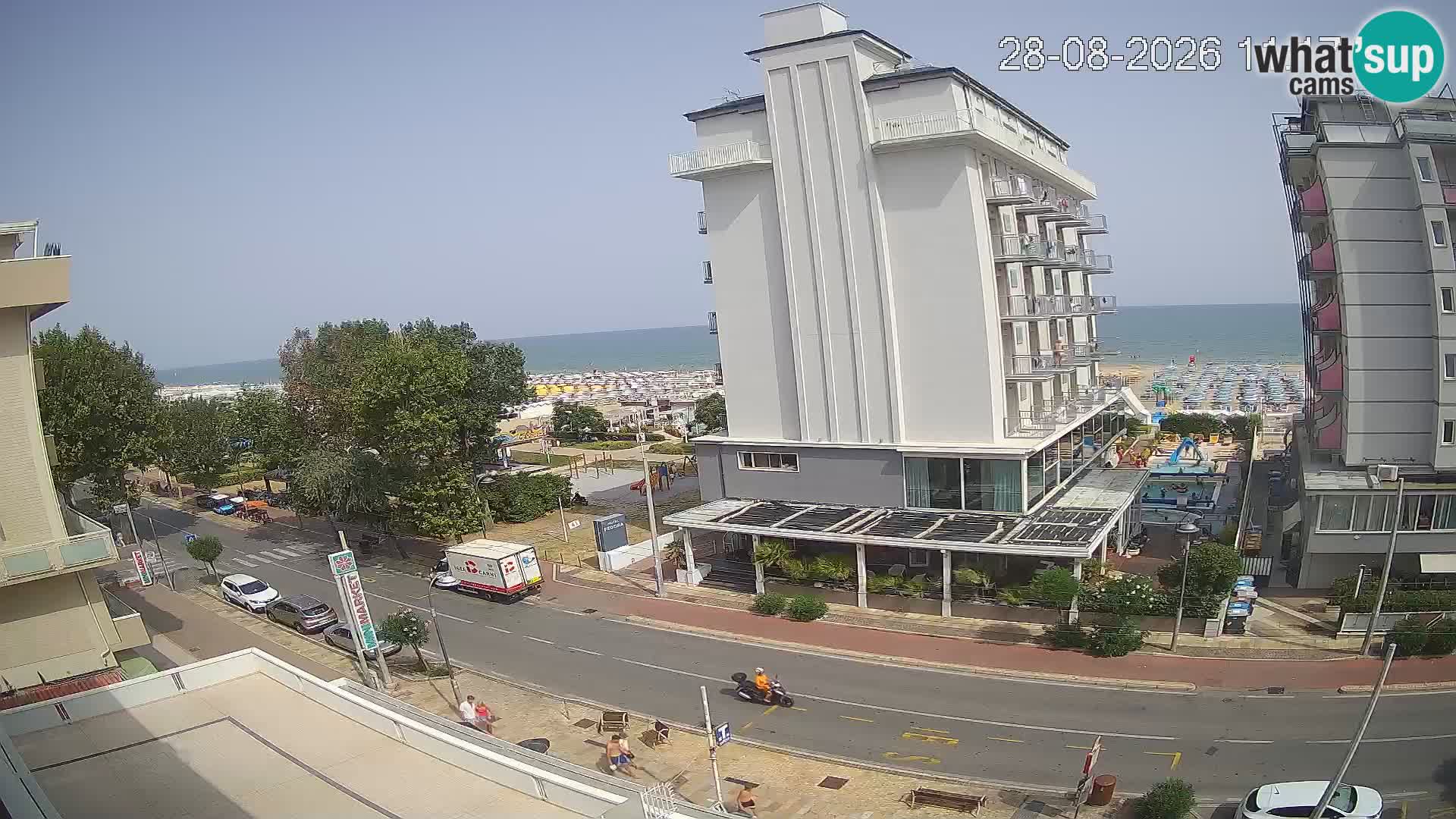 Riccione webcam playa y jardines La Malfa – Playa Bagni Oreste 115