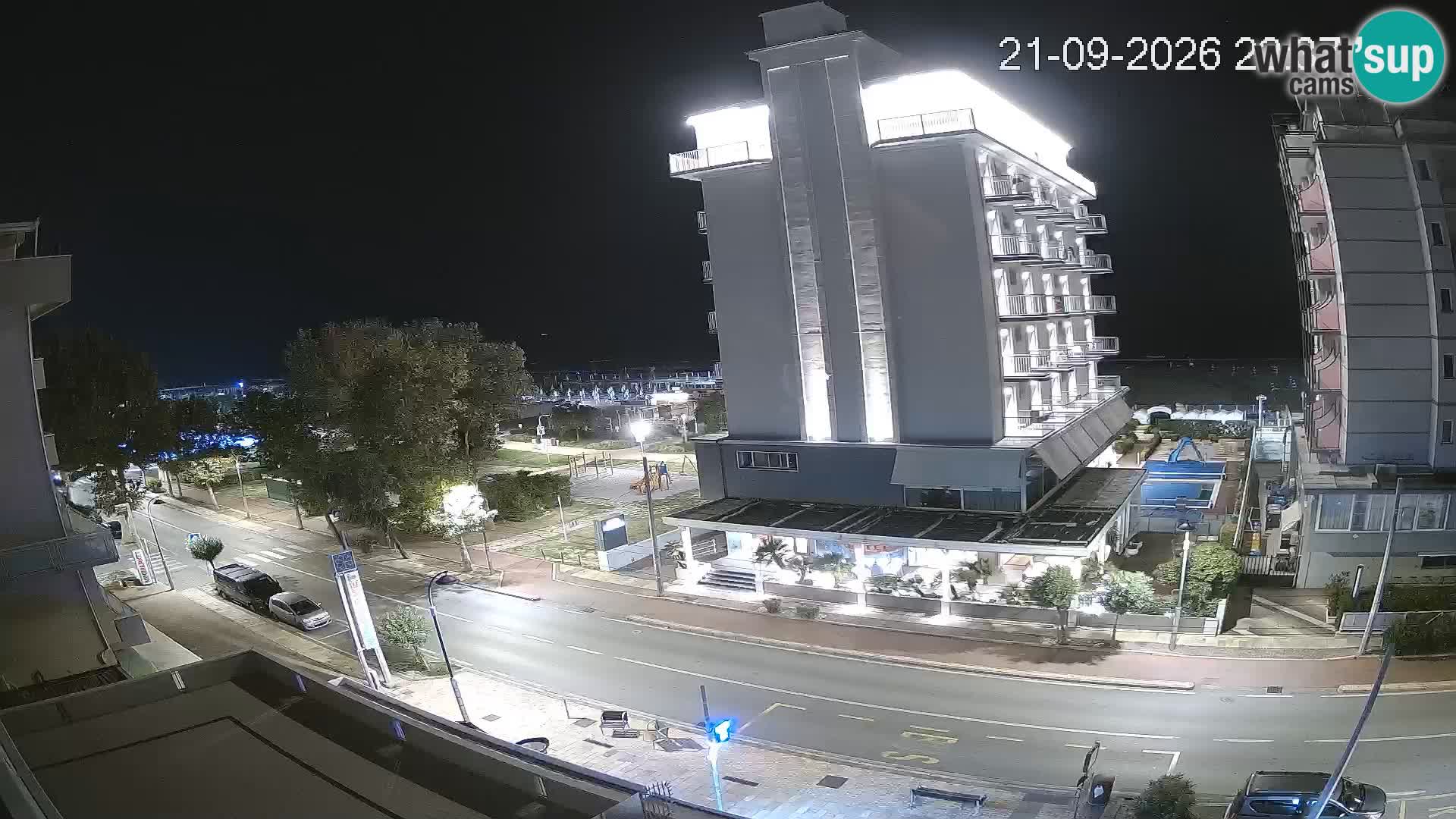 Riccione web kamera plaža i vrtovi La Malfa – plaža Bagni Oreste 115