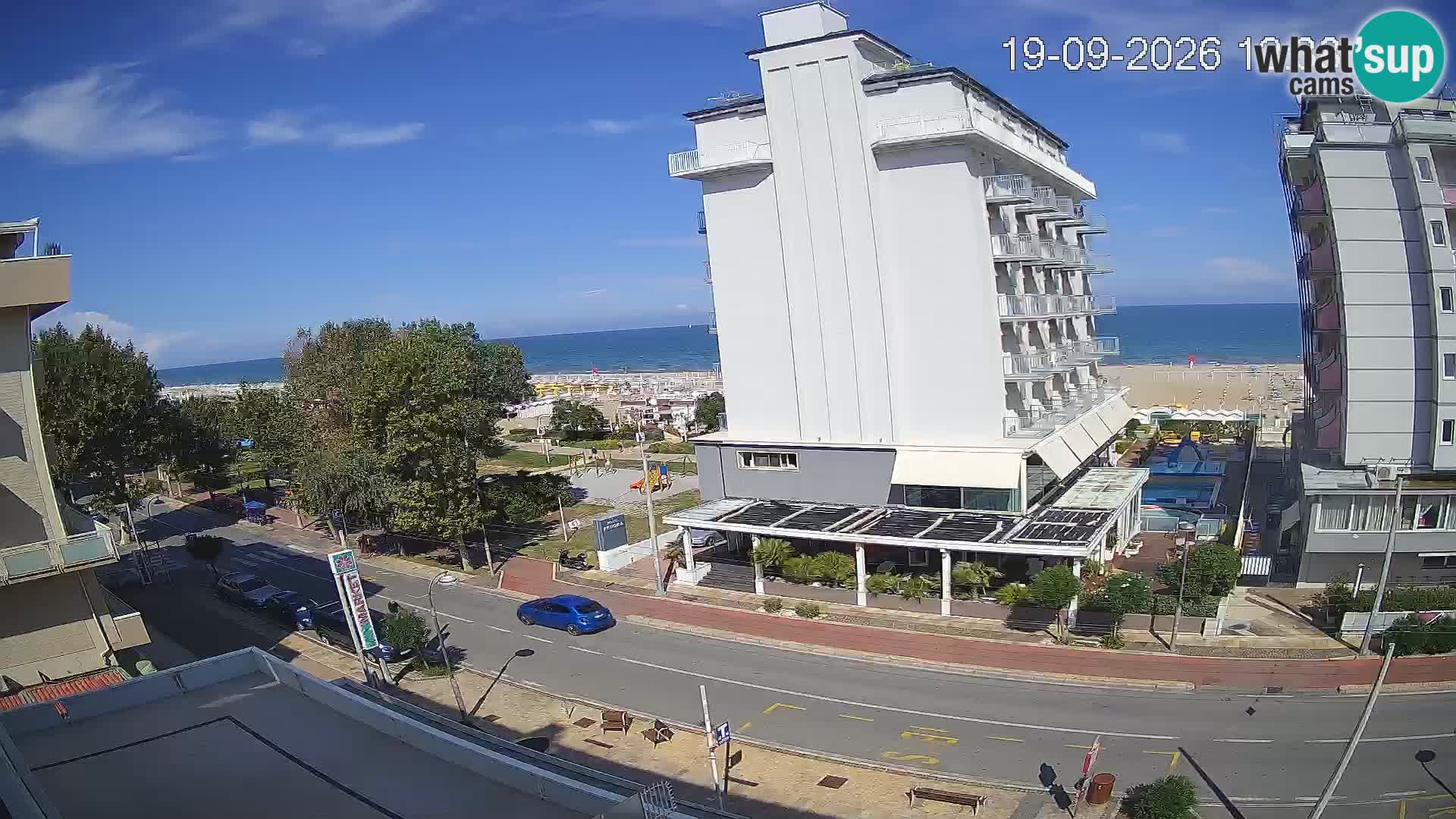 Riccione Webcam Strand und Gärten La Malfa – Bagni Oreste Strand 115