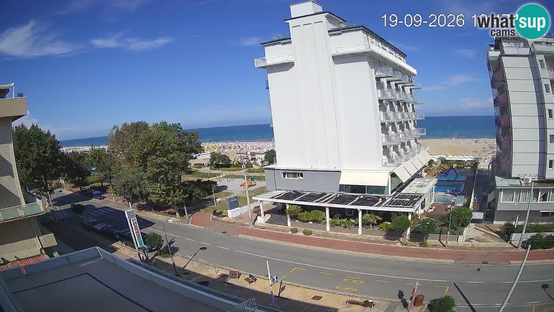 Riccione Webcam Strand und Gärten La Malfa – Bagni Oreste Strand 115