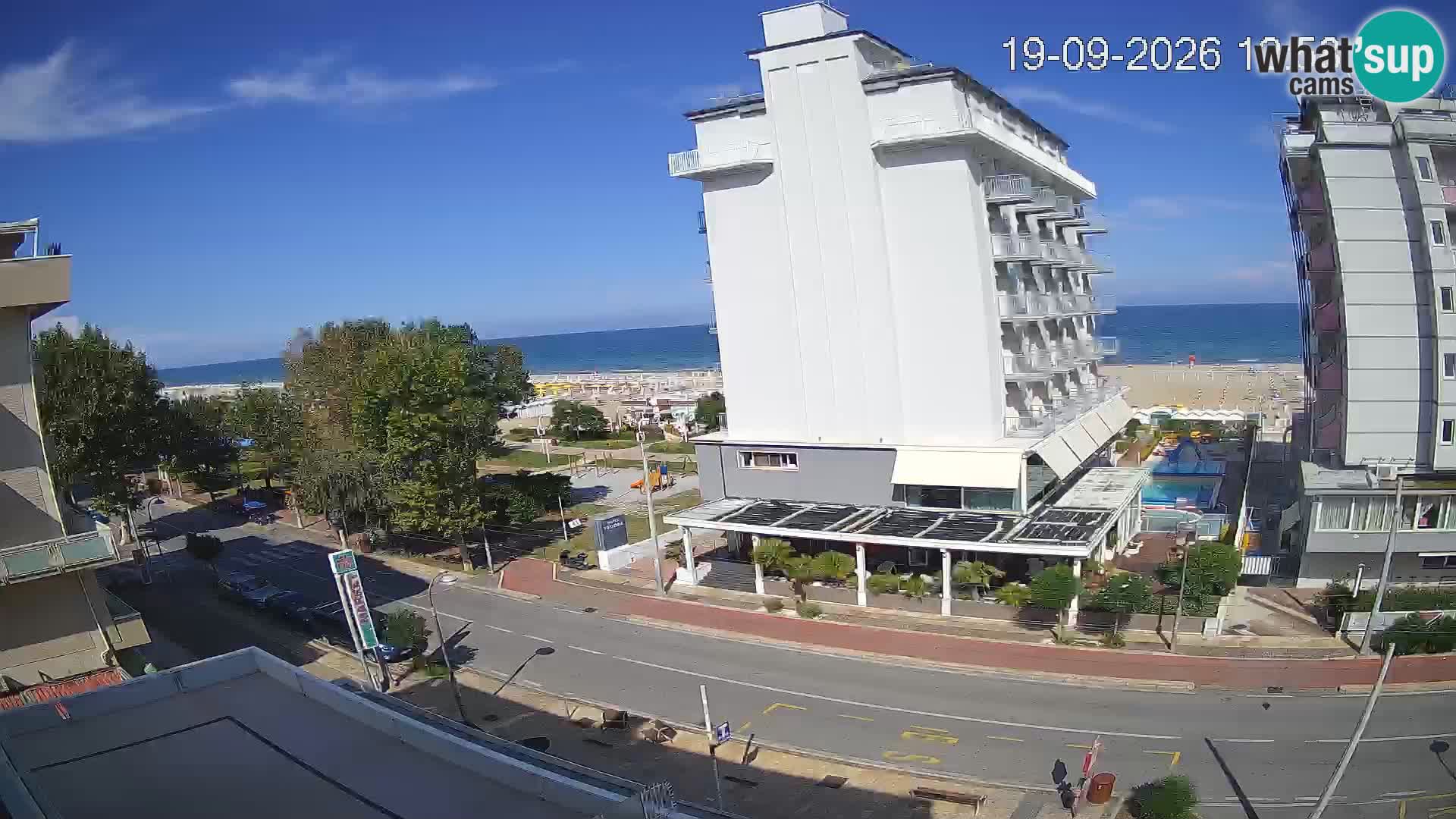 Riccione Webcam Strand und Gärten La Malfa – Bagni Oreste Strand 115