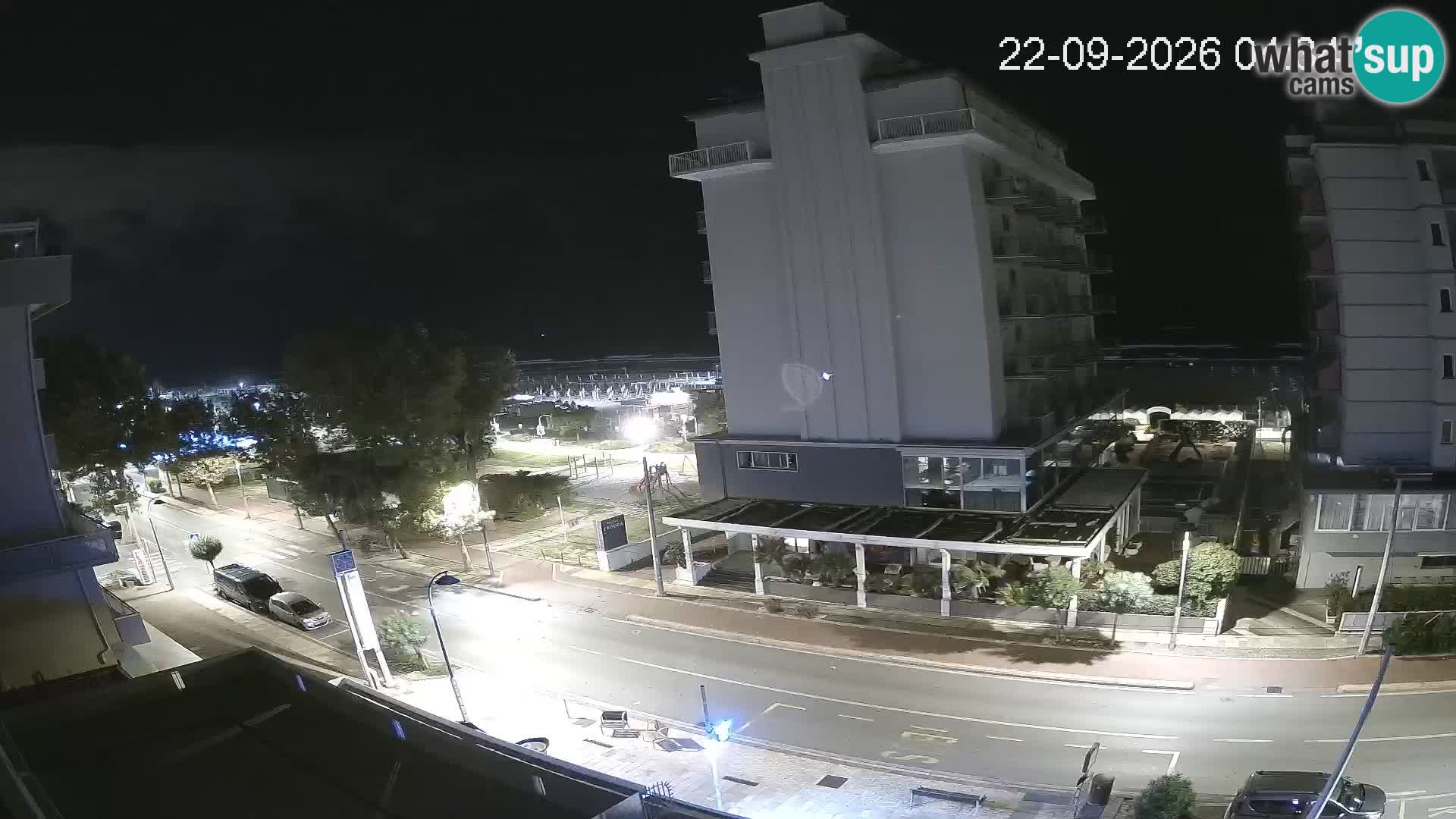 Riccione webcam plage et jardins La Malfa – Bagni Oreste plage 115