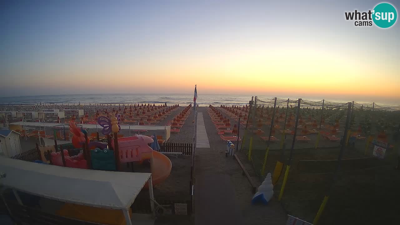Webcam Riccione Strand Zona 3 – Liveblick aufs Meer