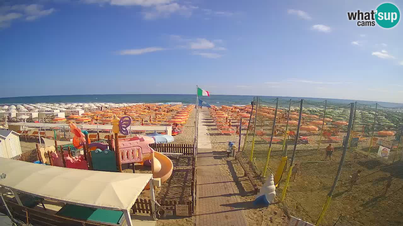 Webcam Riccione Strand Zona 3 – Liveblick aufs Meer