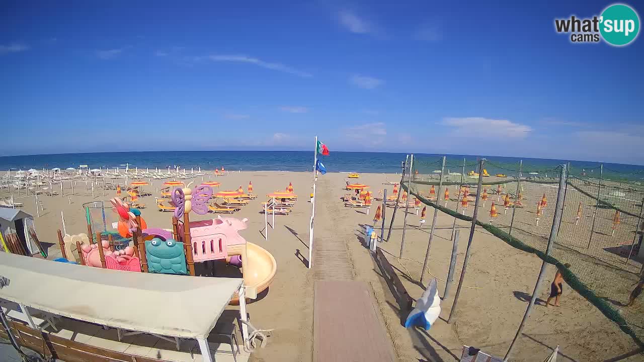 Webcam Riccione Strand Zona 3 – Liveblick aufs Meer