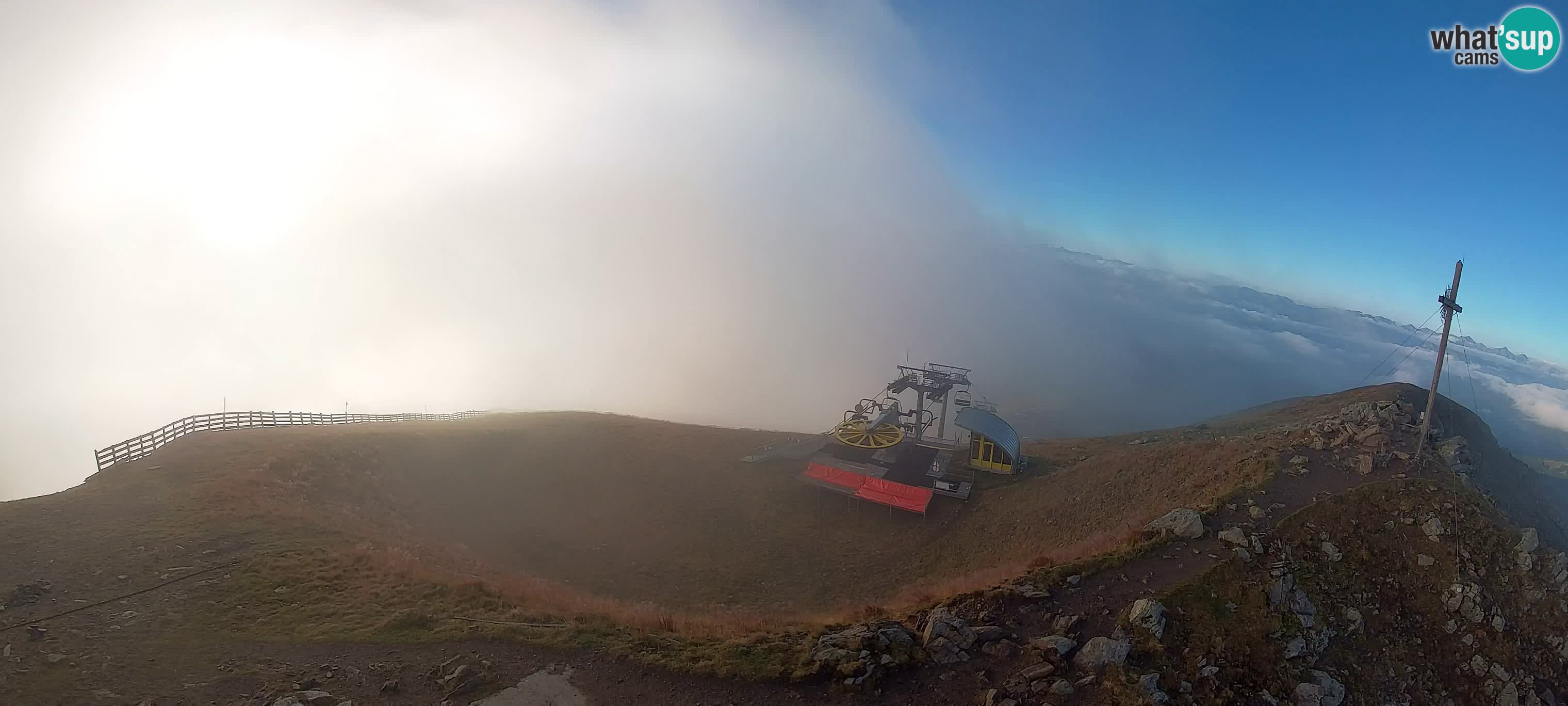 Spletna kamera Gitschlift / sedežnica Gitsch – Zgornja postaja (2.512 m)