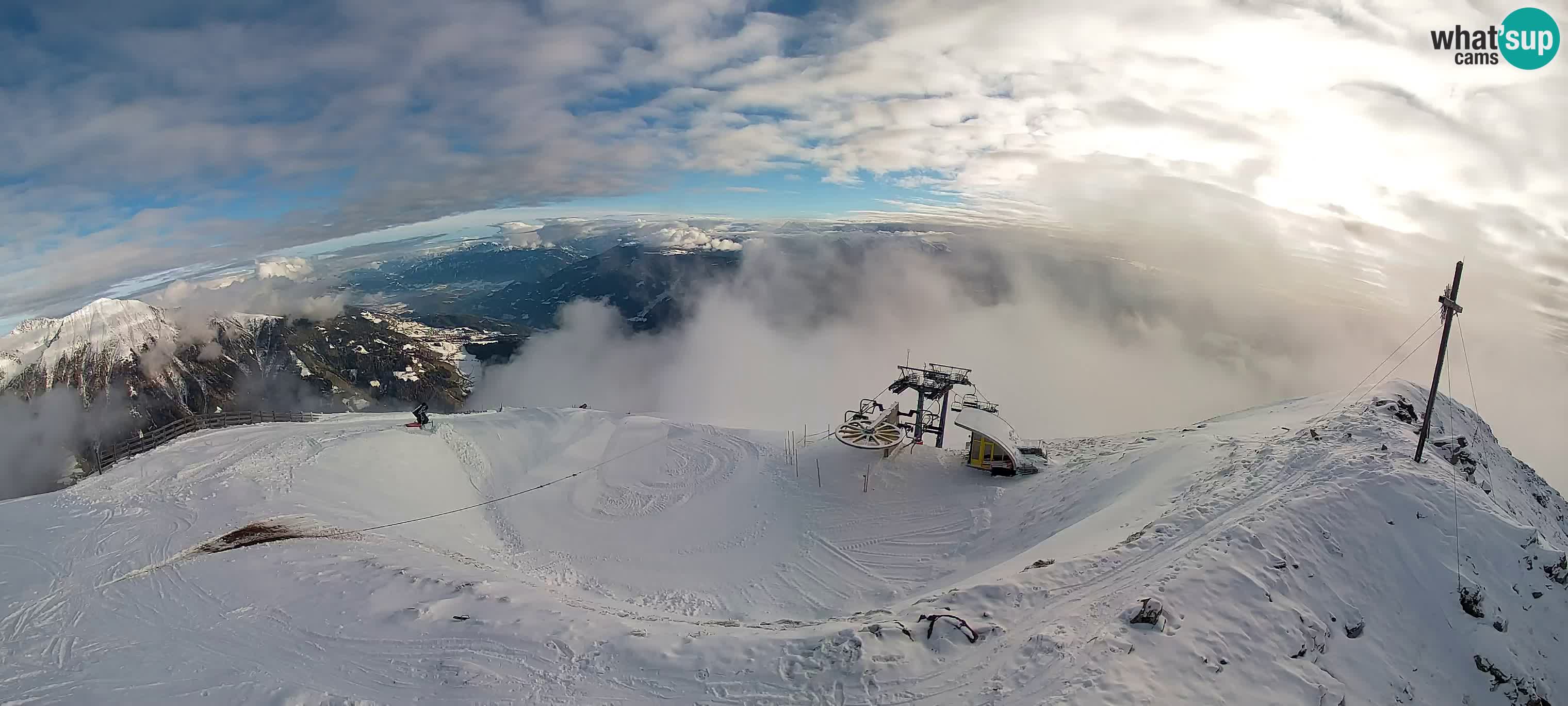 Spletna kamera Gitschlift / sedežnica Gitsch – Zgornja postaja (2.512 m)