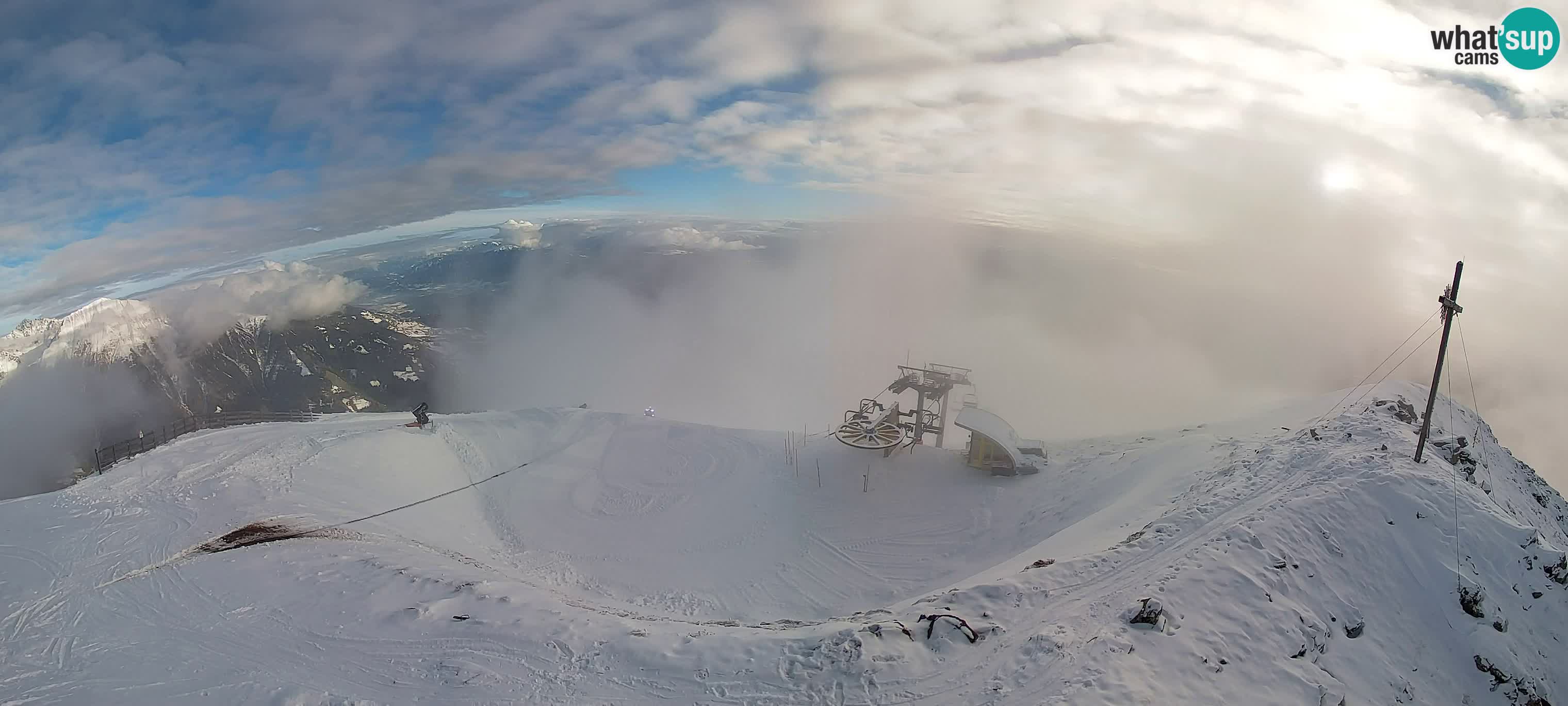 Spletna kamera Gitschlift / sedežnica Gitsch – Zgornja postaja (2.512 m)