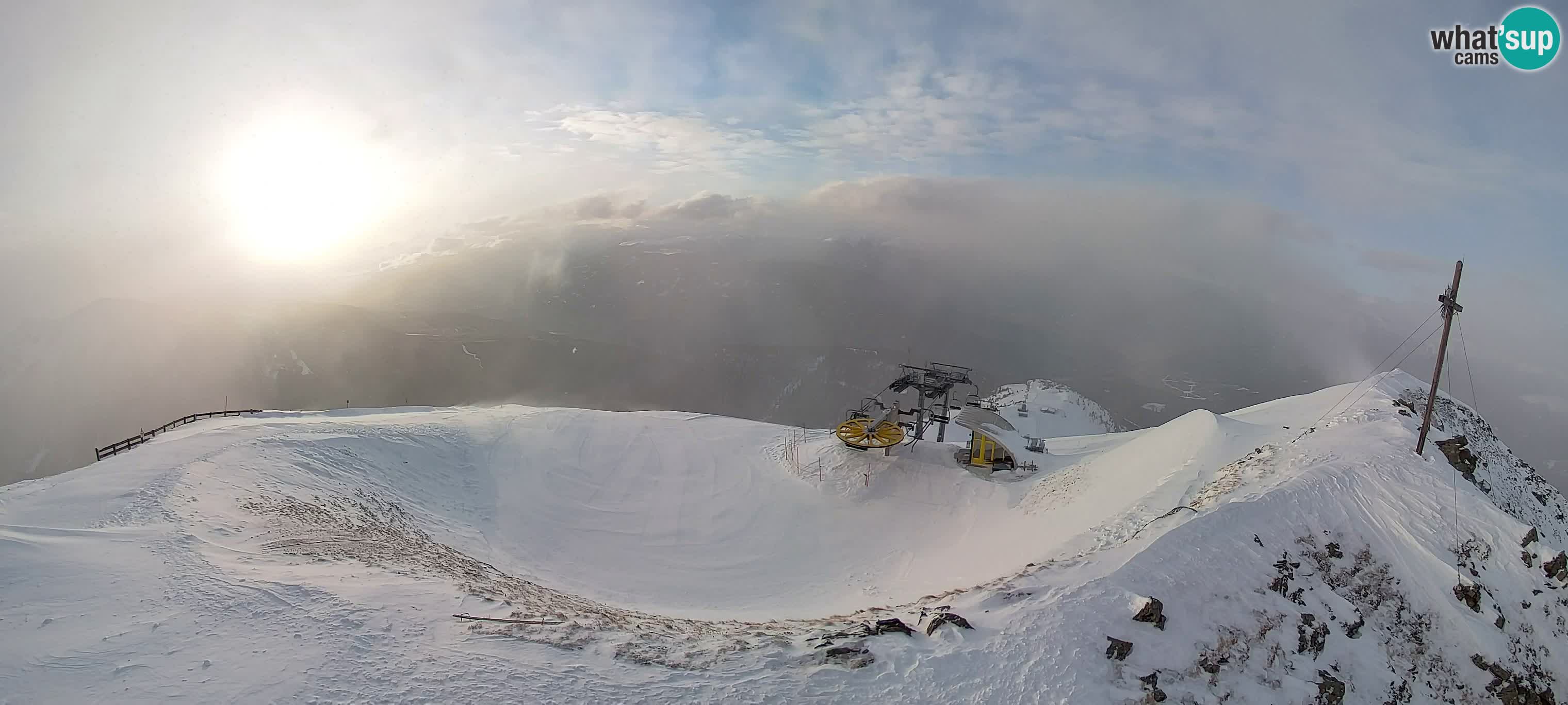 Spletna kamera Gitschlift / sedežnica Gitsch – Zgornja postaja (2.512 m)