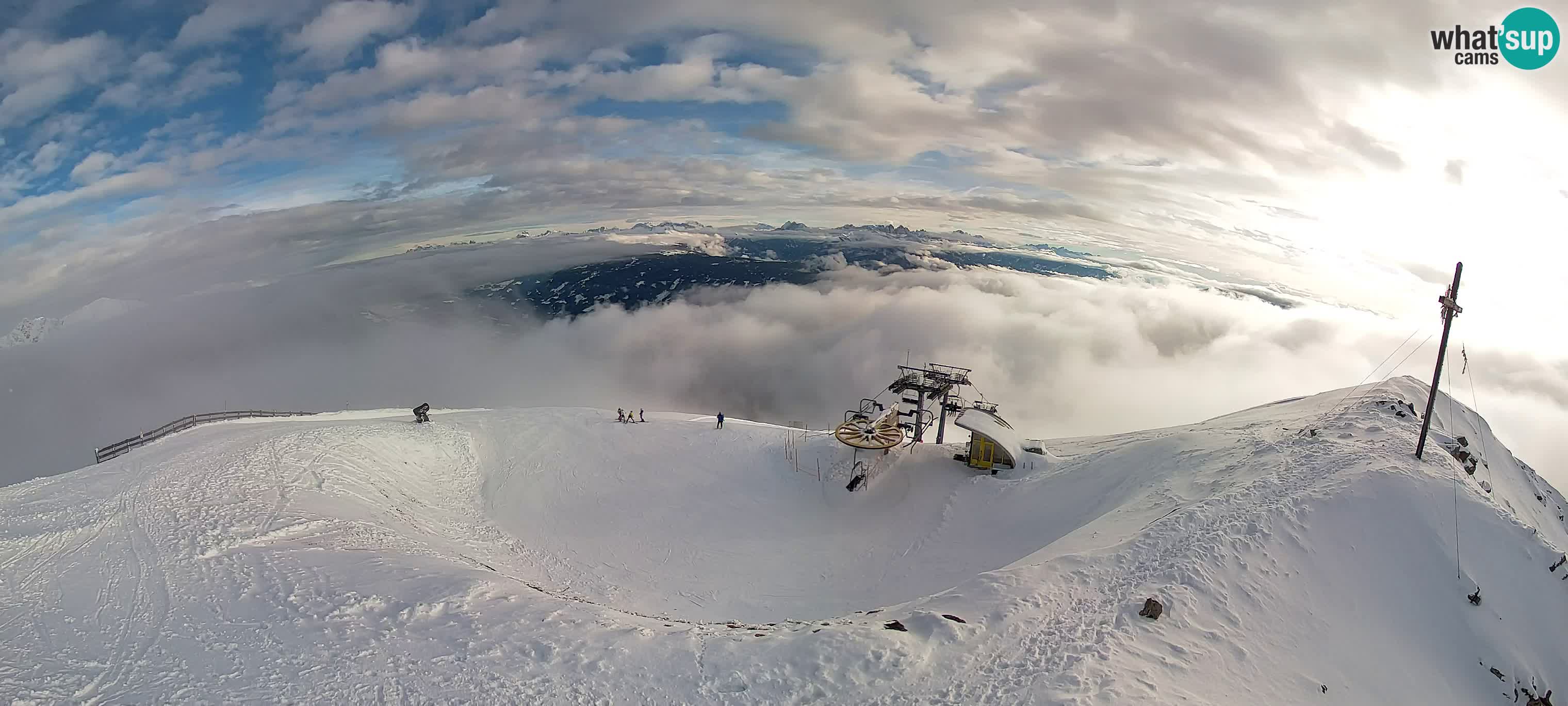 Spletna kamera Gitschlift / sedežnica Gitsch – Zgornja postaja (2.512 m)