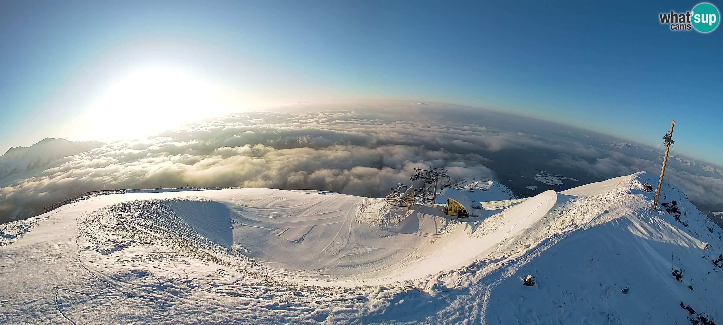 Spletna kamera Gitschlift / sedežnica Gitsch – Zgornja postaja (2.512 m)