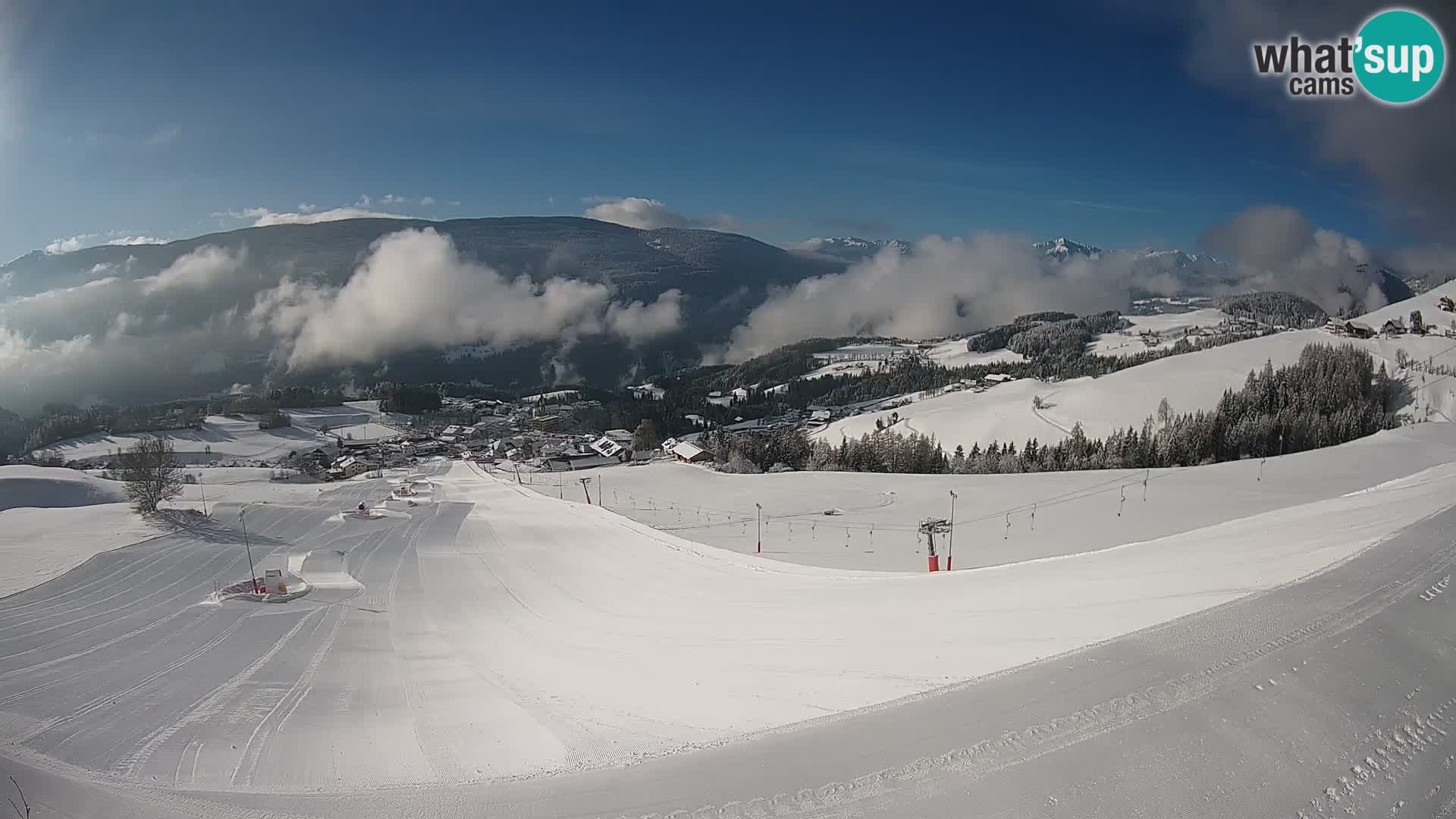 Web kamera Terenten (1210m) – Pogled uživo na Dolinu Pusteria