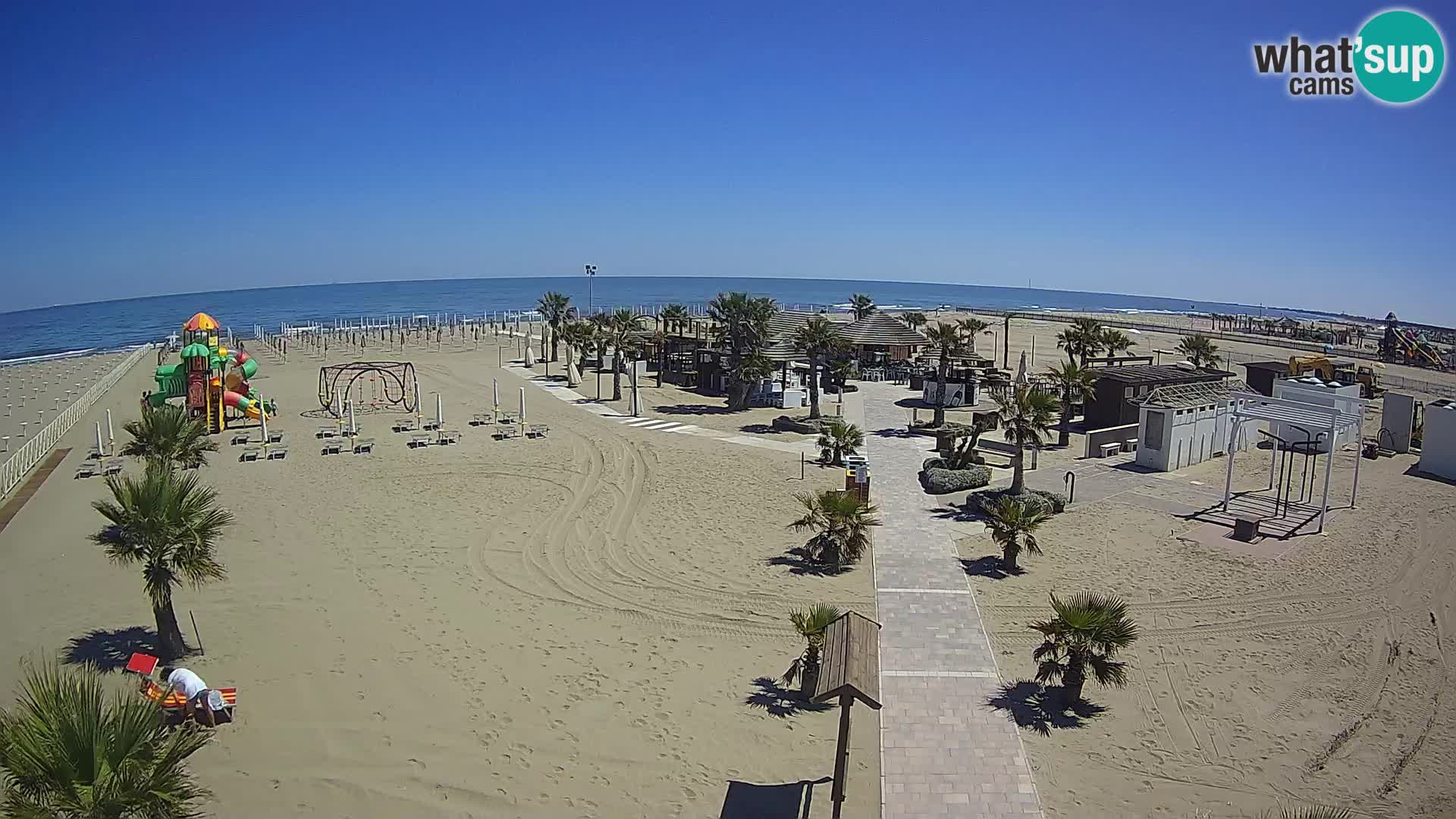 V živo Bagno Primavera Beach – Piazzale Europa Rosolina Mare webcam