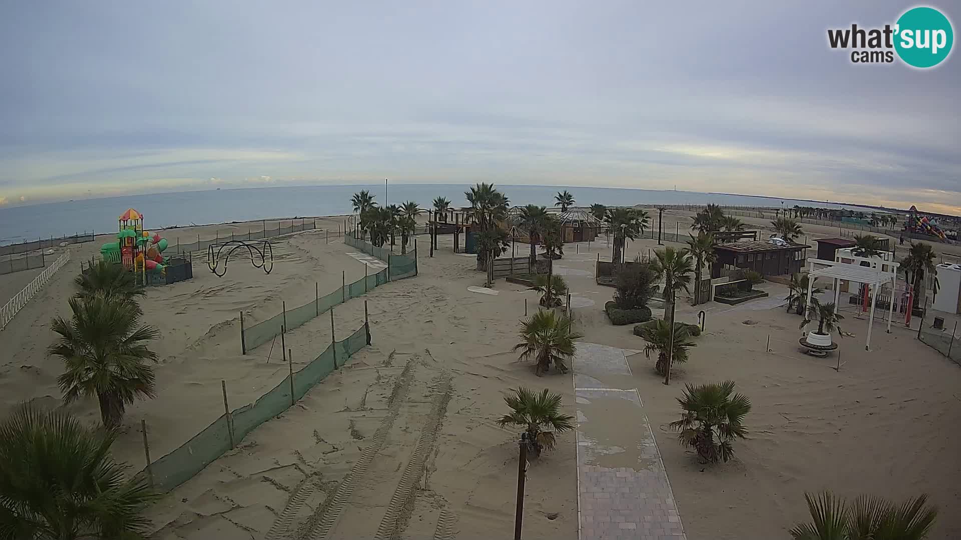 Bagno Primavera Beach – Piazzale Europa Rosolina Mare Strand webcam