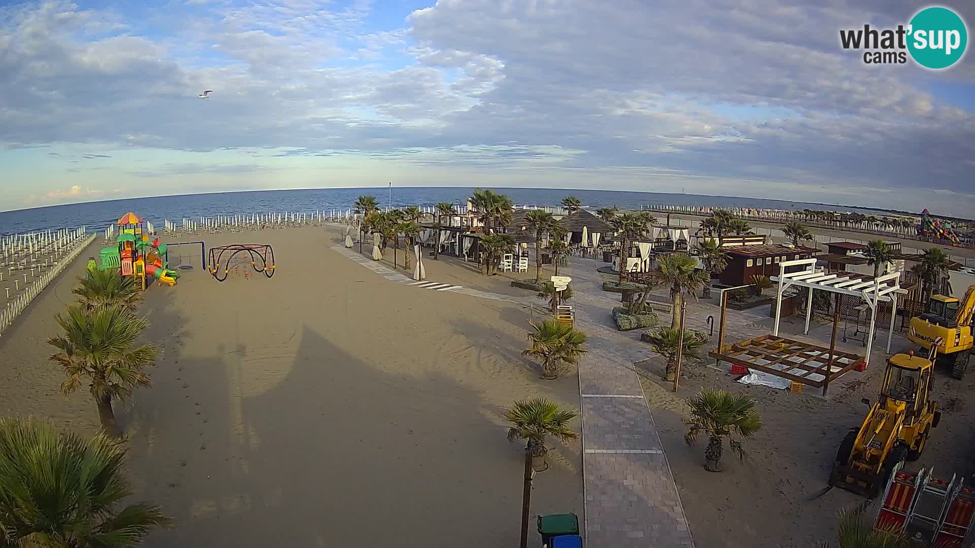 V živo Bagno Primavera Beach – Piazzale Europa Rosolina Mare webcam