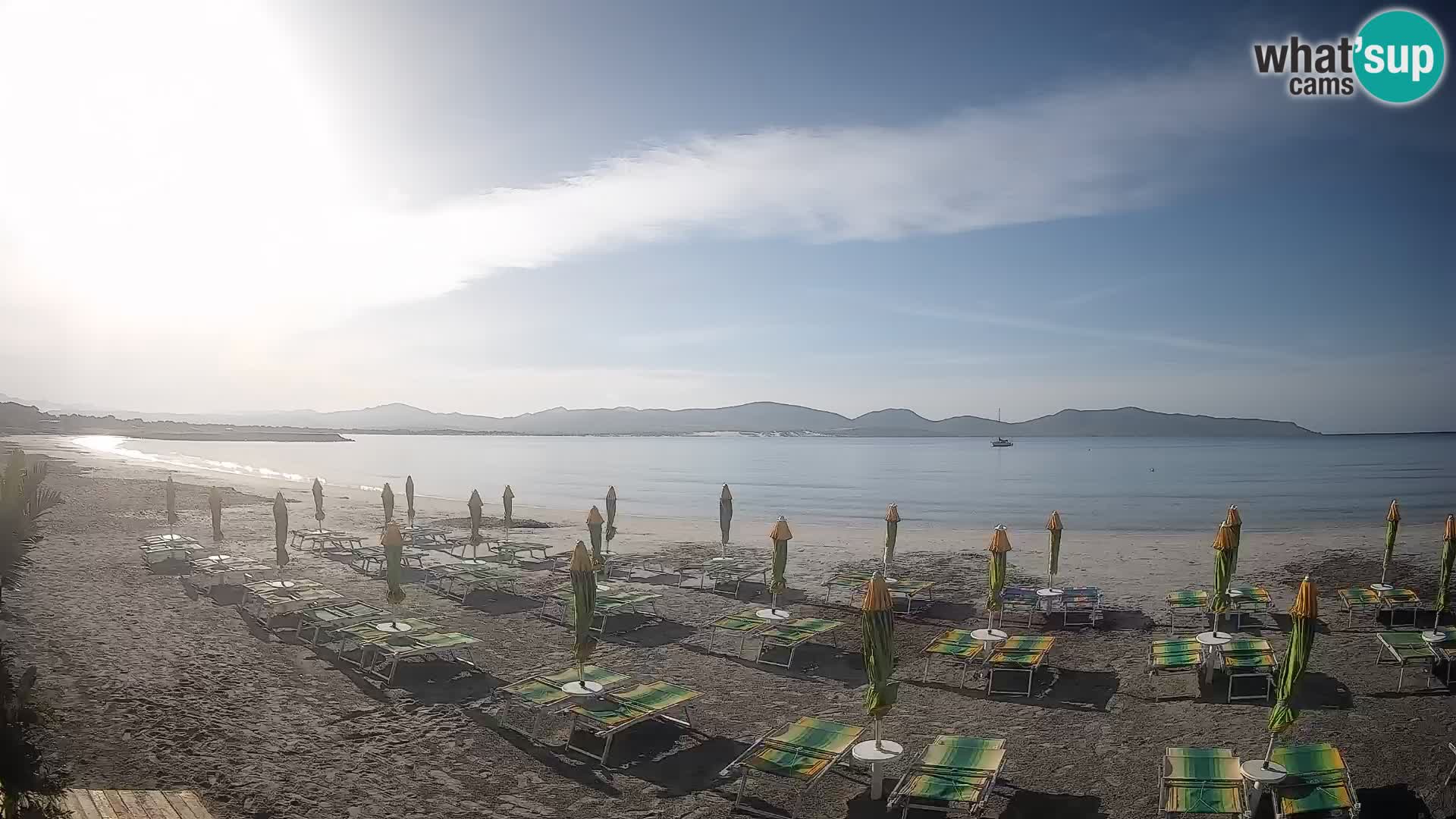 Spletna kamera Porto Pino – Pogled v živo iz Sant’Anna Arresi