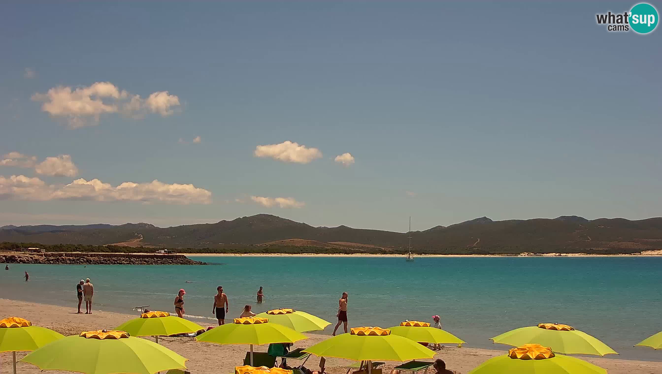 Spletna kamera Porto Pino – Pogled v živo iz Sant’Anna Arresi