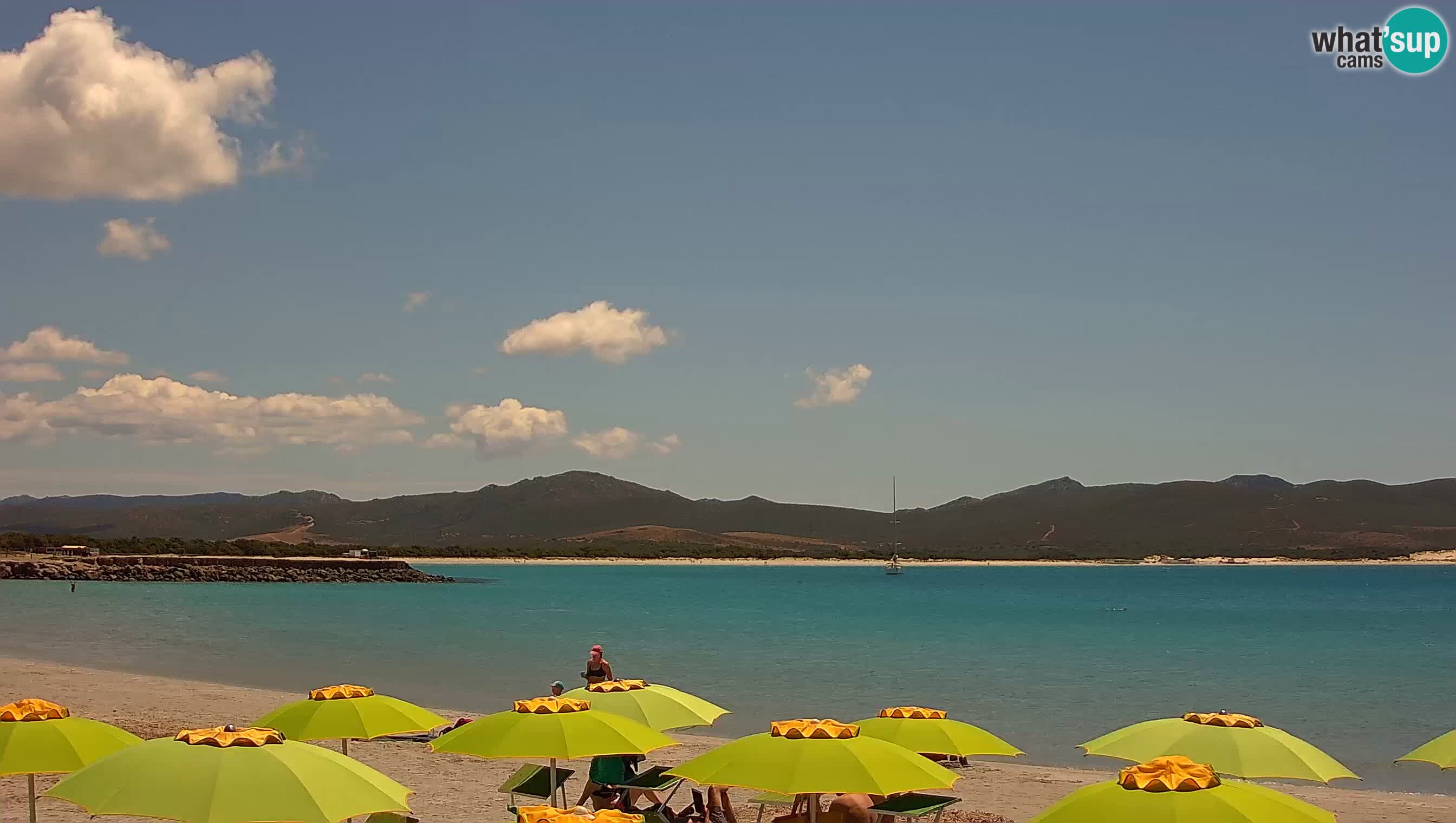 Spletna kamera Porto Pino – Pogled v živo iz Sant’Anna Arresi