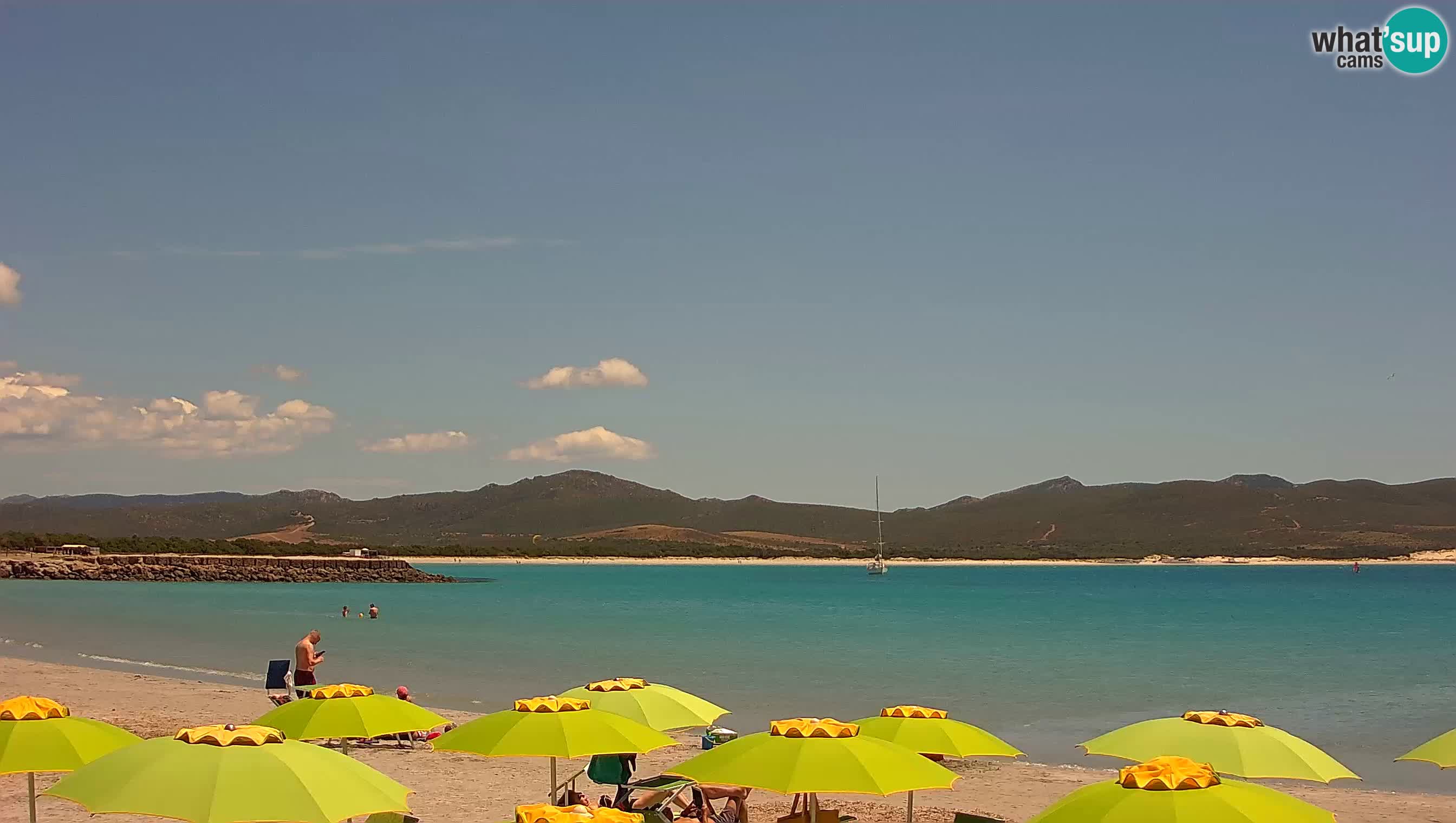 Spletna kamera Porto Pino – Pogled v živo iz Sant’Anna Arresi
