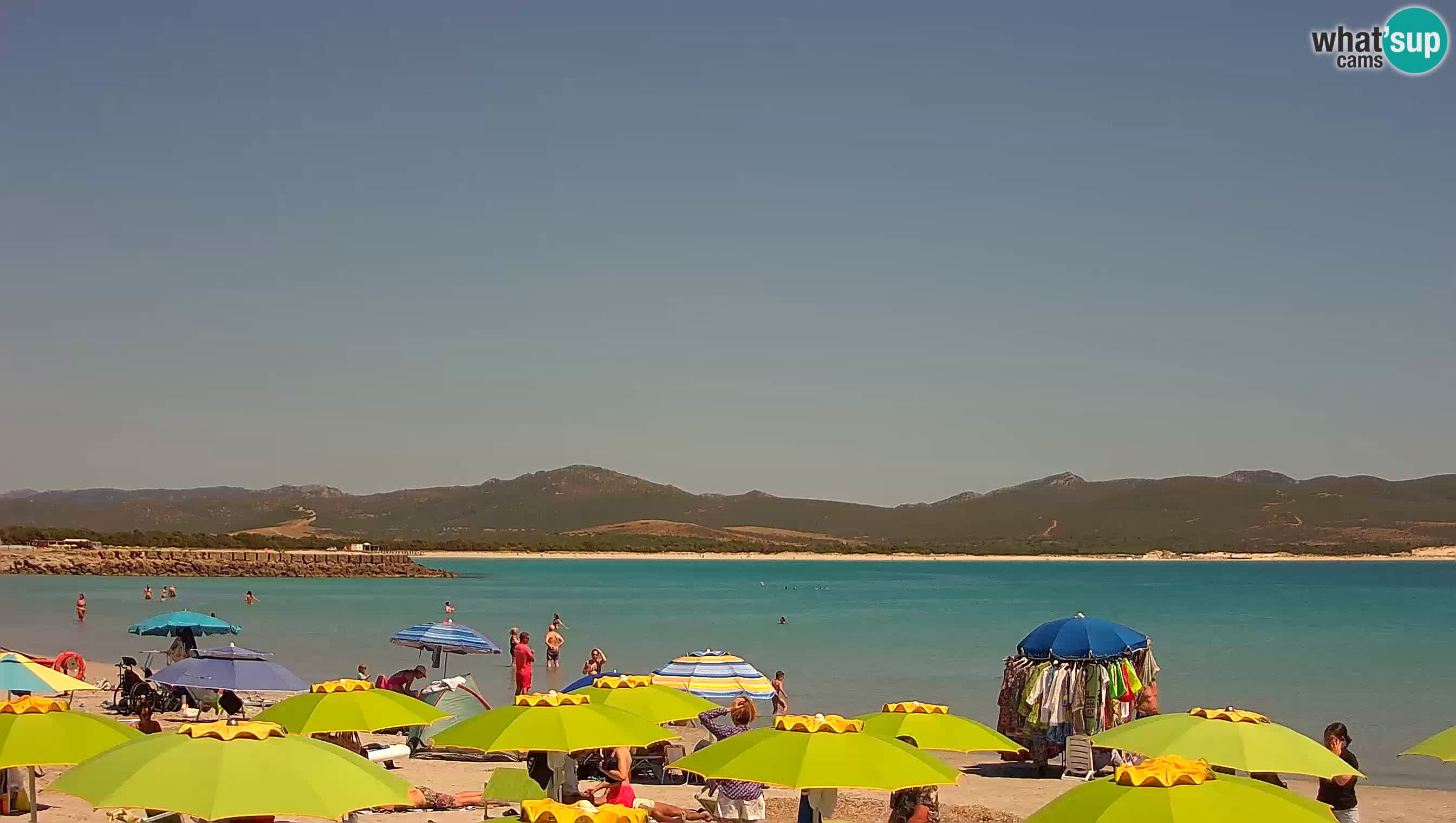Spletna kamera Porto Pino – Pogled v živo iz Sant’Anna Arresi