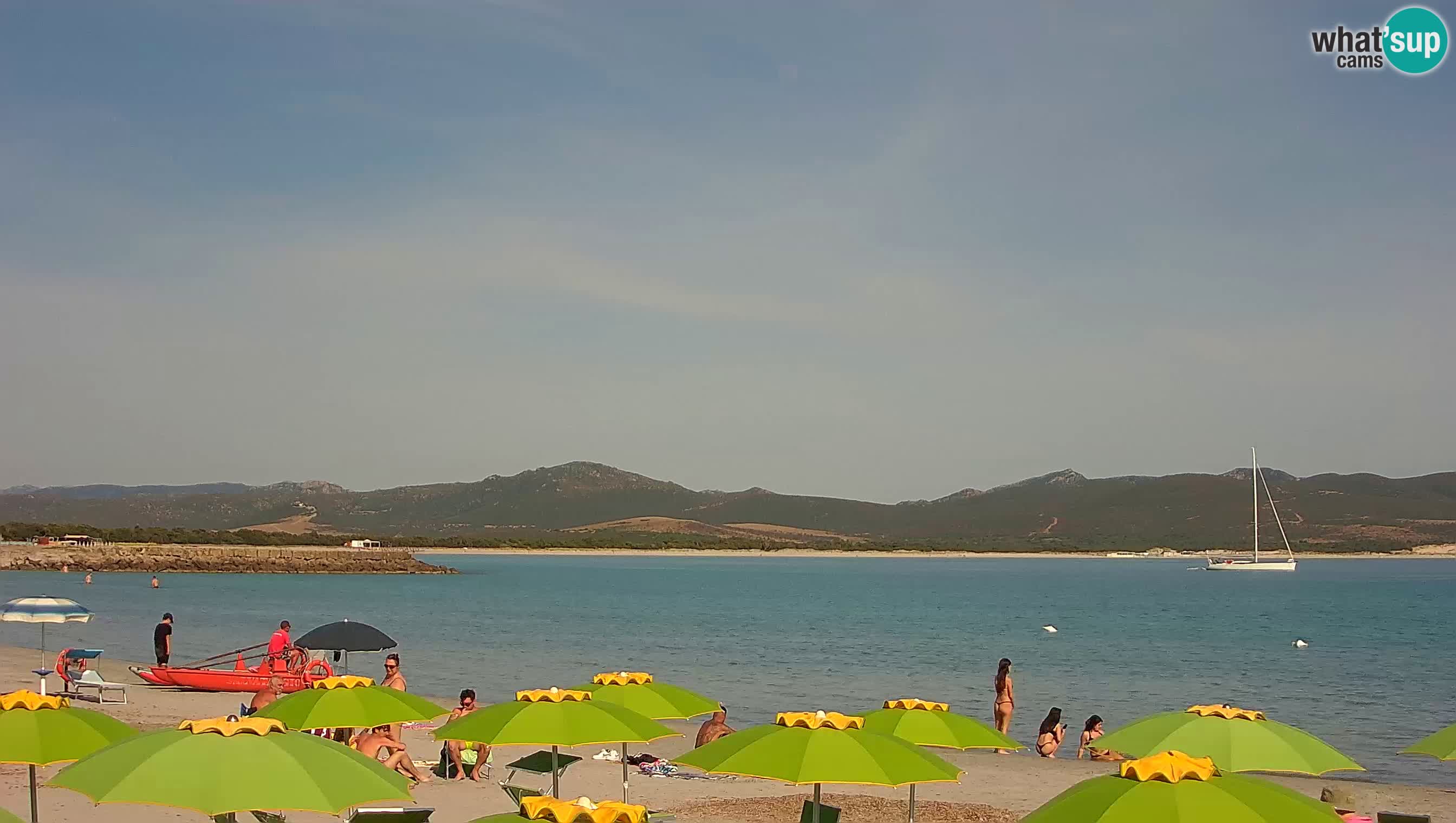 Spletna kamera Porto Pino – Pogled v živo iz Sant’Anna Arresi