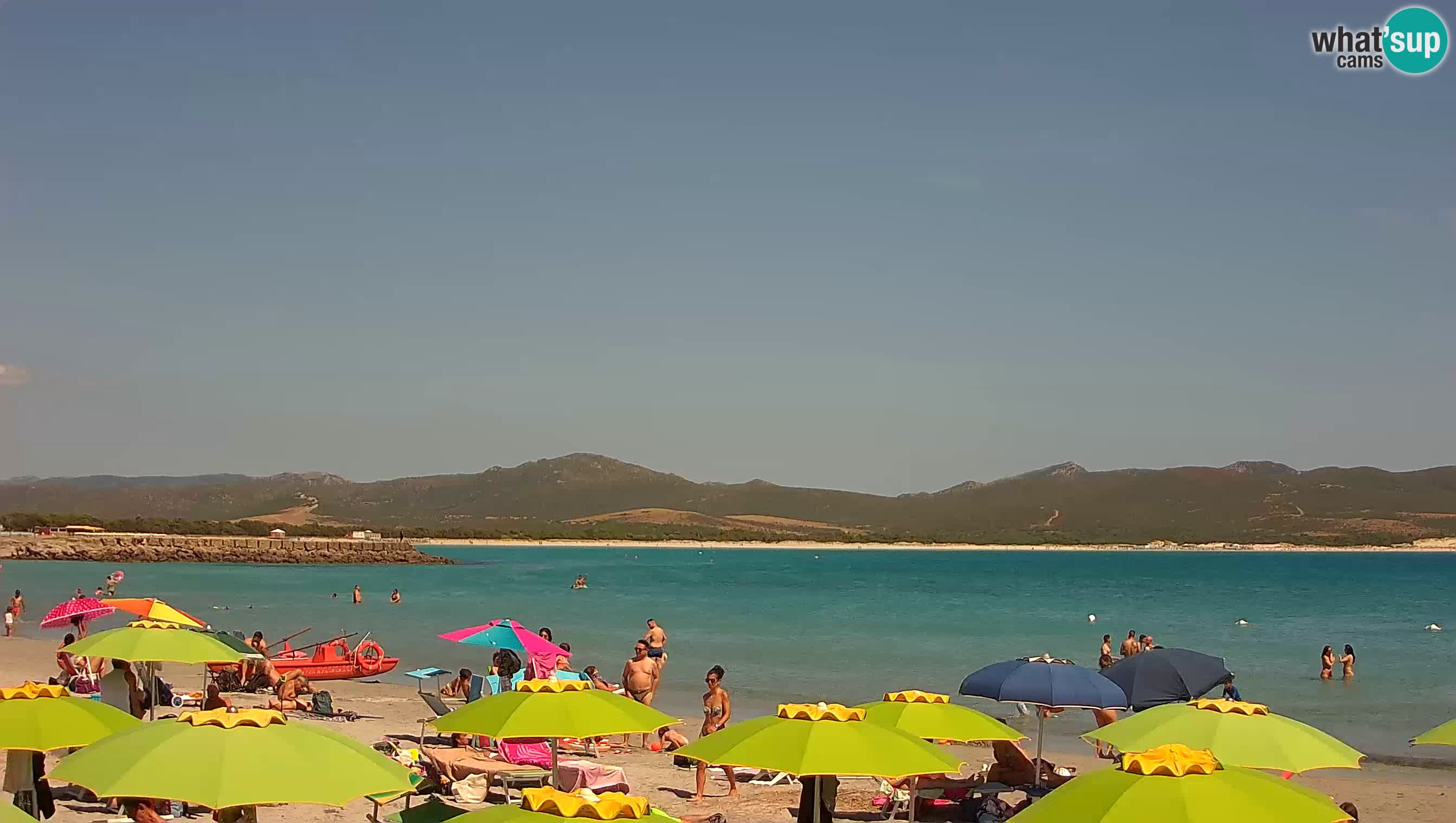 Spletna kamera Porto Pino – Pogled v živo iz Sant’Anna Arresi