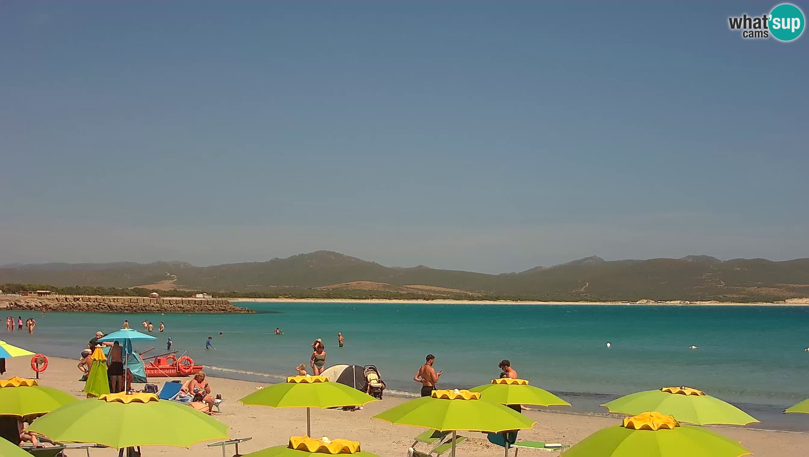 Spletna kamera Porto Pino – Pogled v živo iz Sant’Anna Arresi