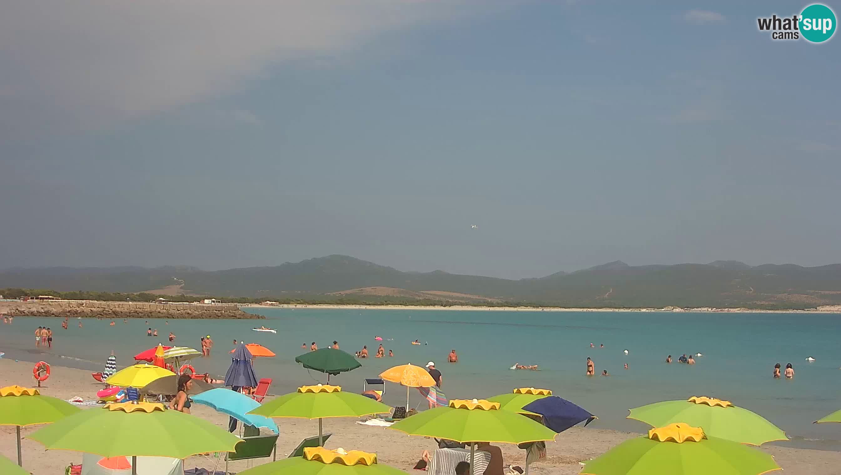 Spletna kamera Porto Pino – Pogled v živo iz Sant’Anna Arresi