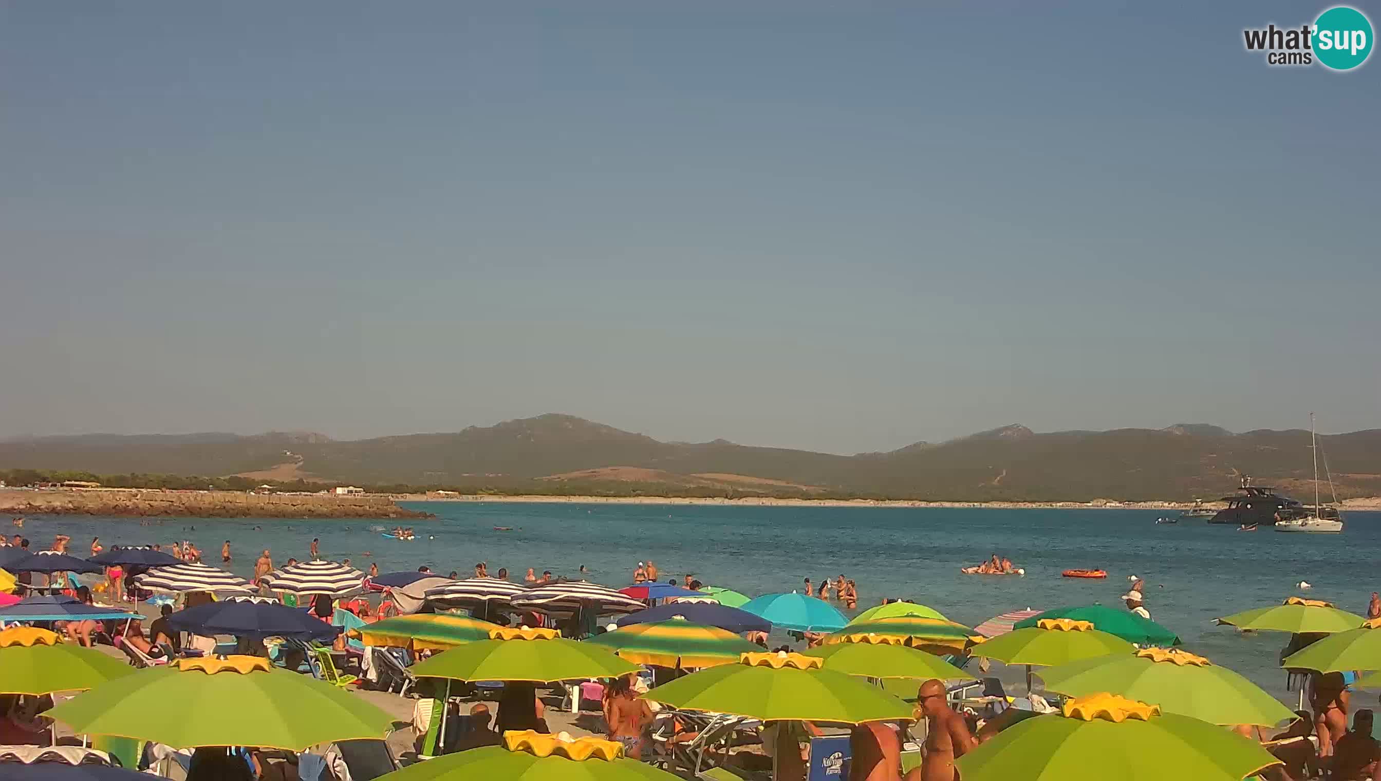 Spletna kamera Porto Pino – Pogled v živo iz Sant’Anna Arresi