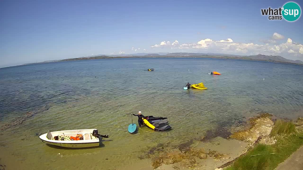 Windsurfing Club Sa Barra spletna kamera Sant’Antioco – Sardinija – Italija
