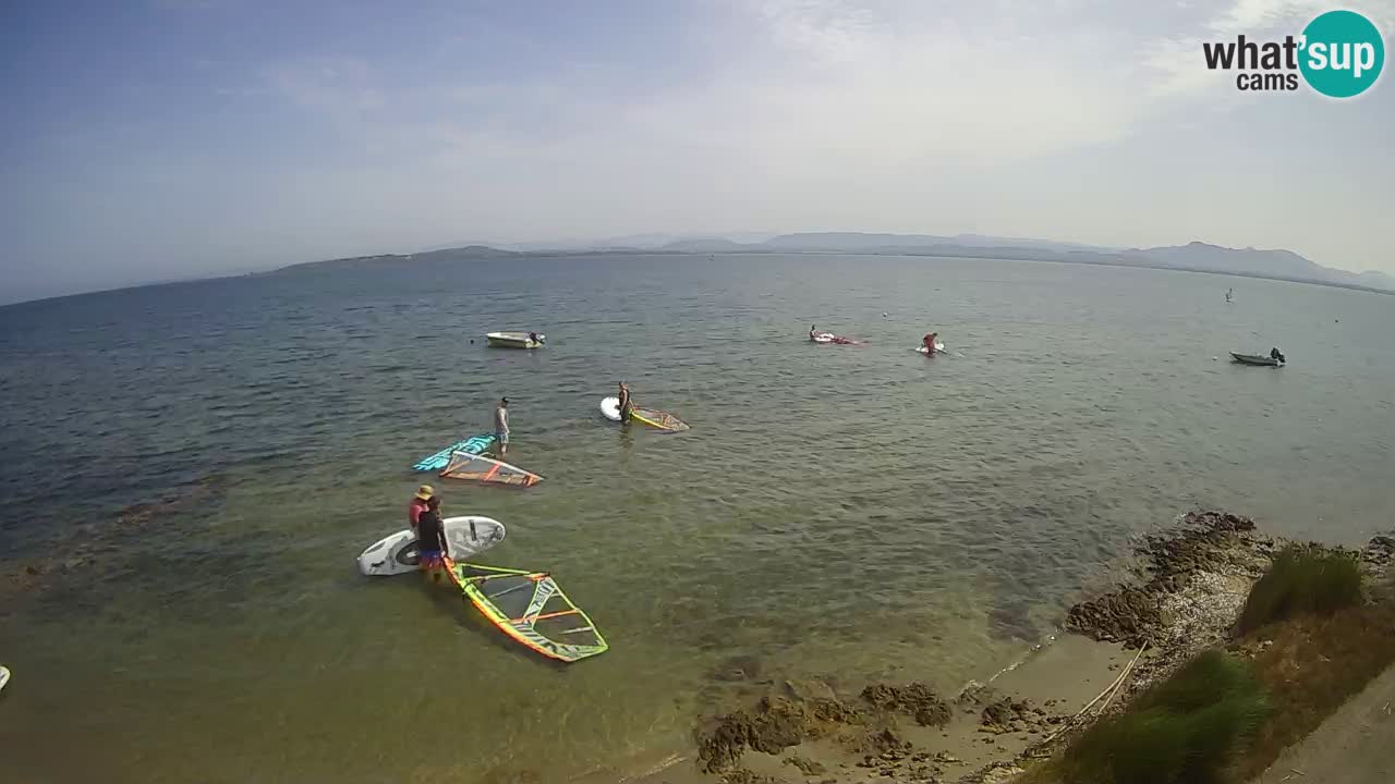 Windsurfing Club Sa Barra spletna kamera Sant’Antioco – Sardinija – Italija