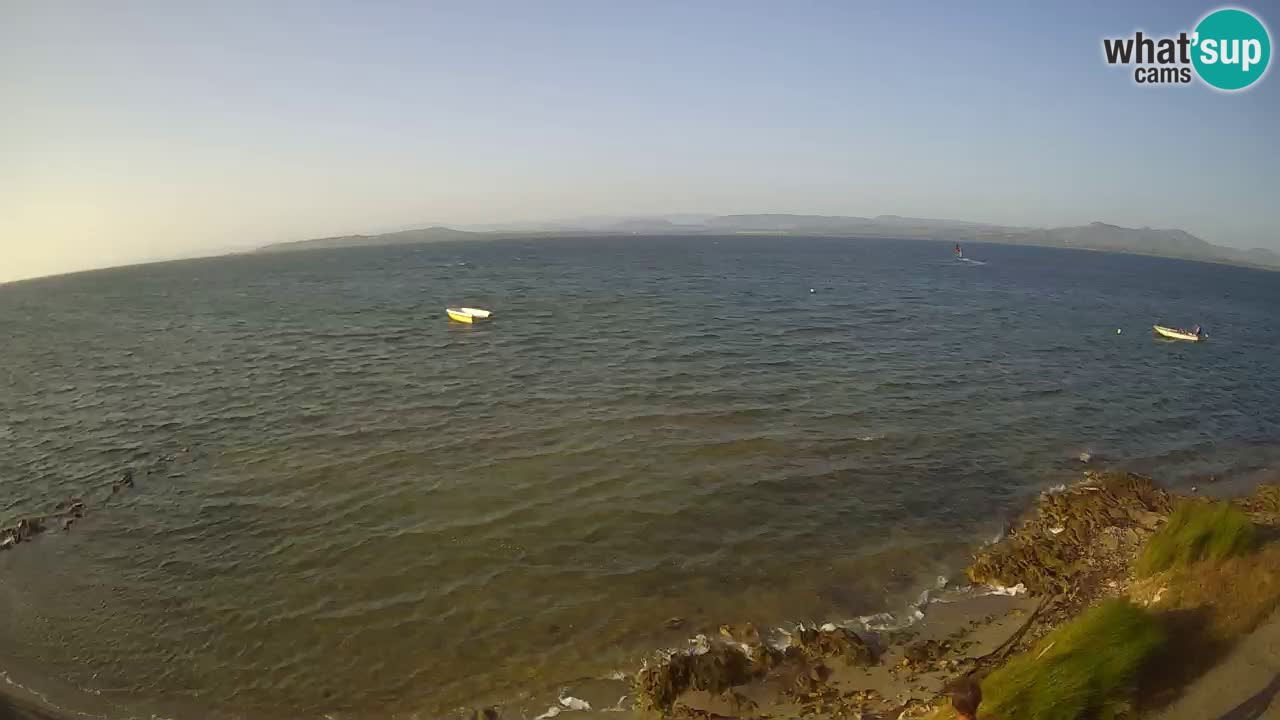 Windsurfing Club Sa Barra spletna kamera Sant’Antioco – Sardinija – Italija