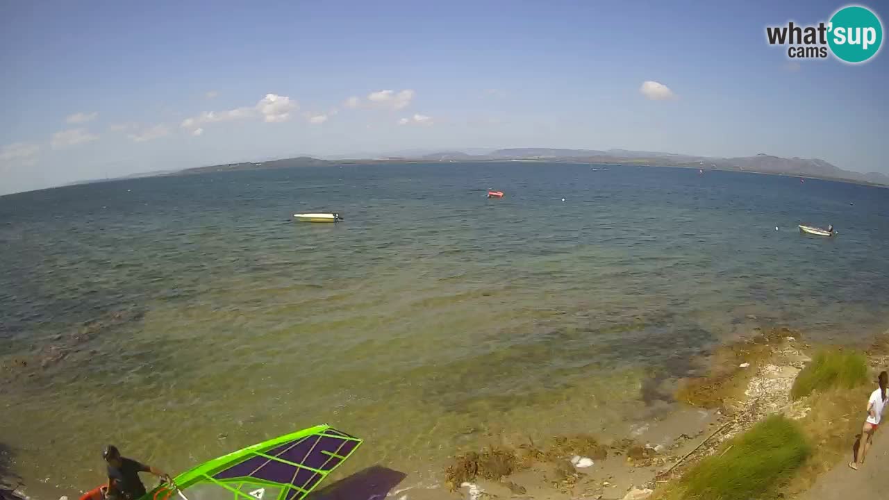 Windsurfing Club Sa Barra spletna kamera Sant’Antioco – Sardinija – Italija