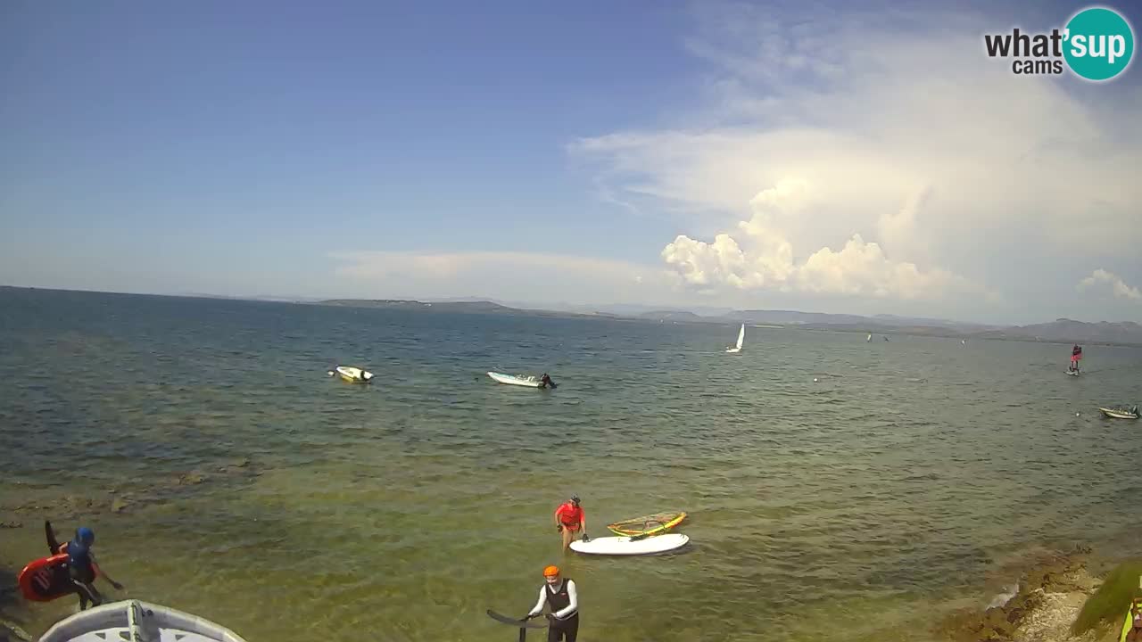 Windsurfing Club Sa Barra spletna kamera Sant’Antioco – Sardinija – Italija