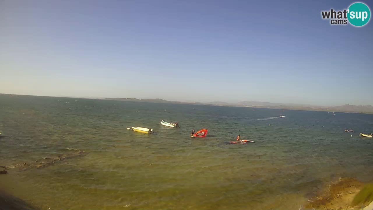 Windsurfing Club Sa Barra spletna kamera Sant’Antioco – Sardinija – Italija