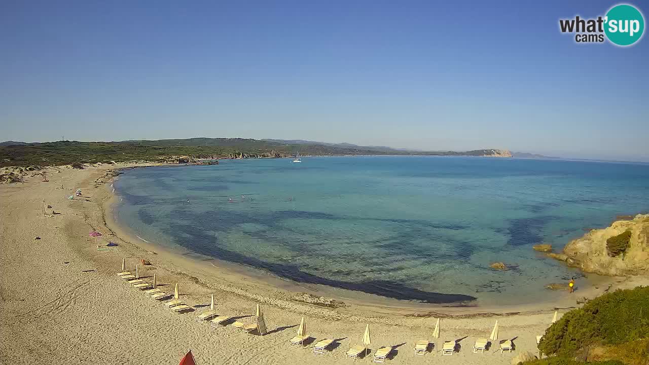 Plaža La Liccia u živo Rena Majore – Santa Teresa Gallura web kamera Sardinija