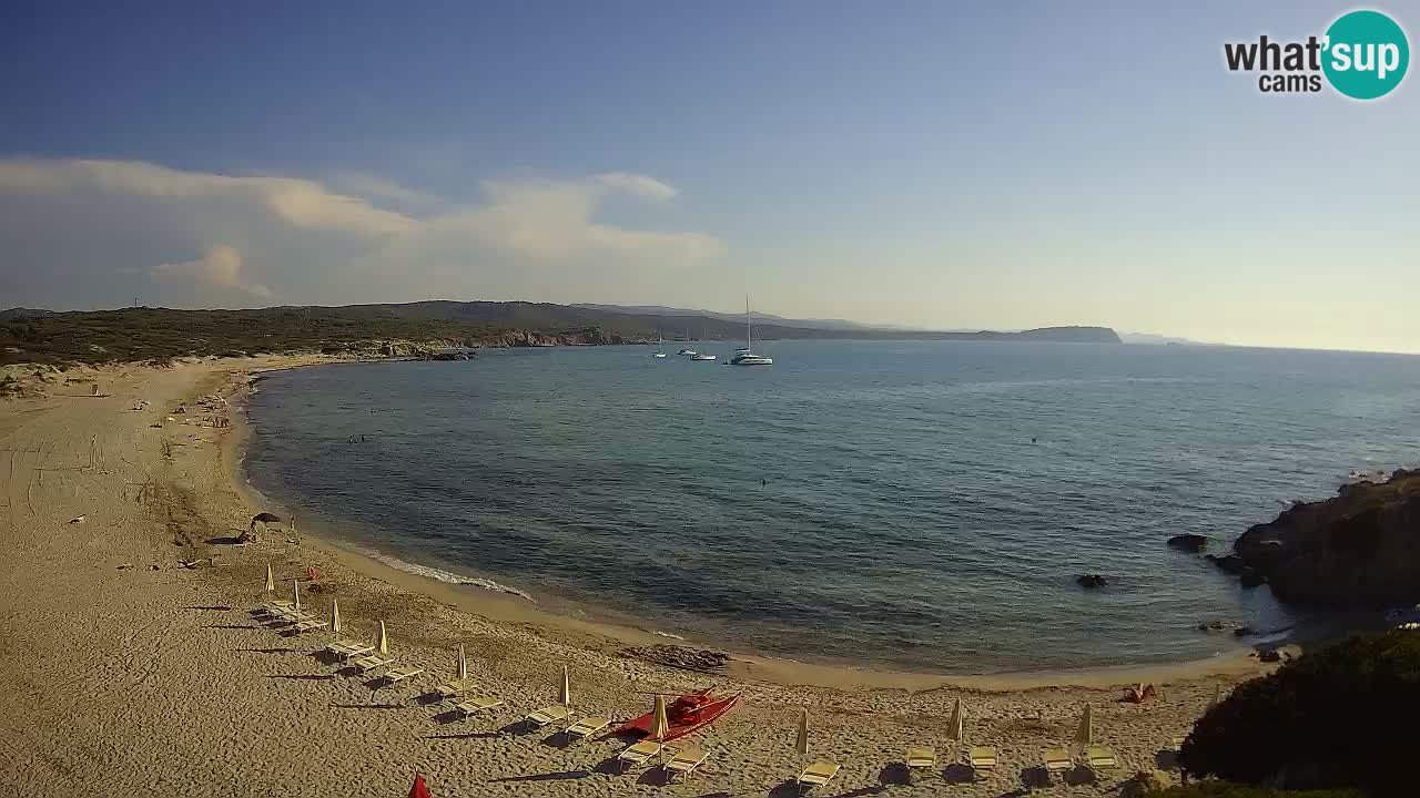 Plaža La Liccia u živo Rena Majore – Santa Teresa Gallura web kamera Sardinija