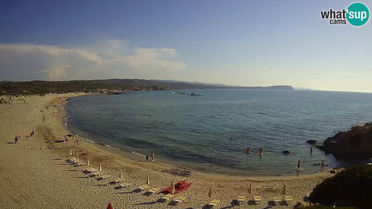 Plaža La Liccia u živo Rena Majore – Santa Teresa Gallura web kamera Sardinija